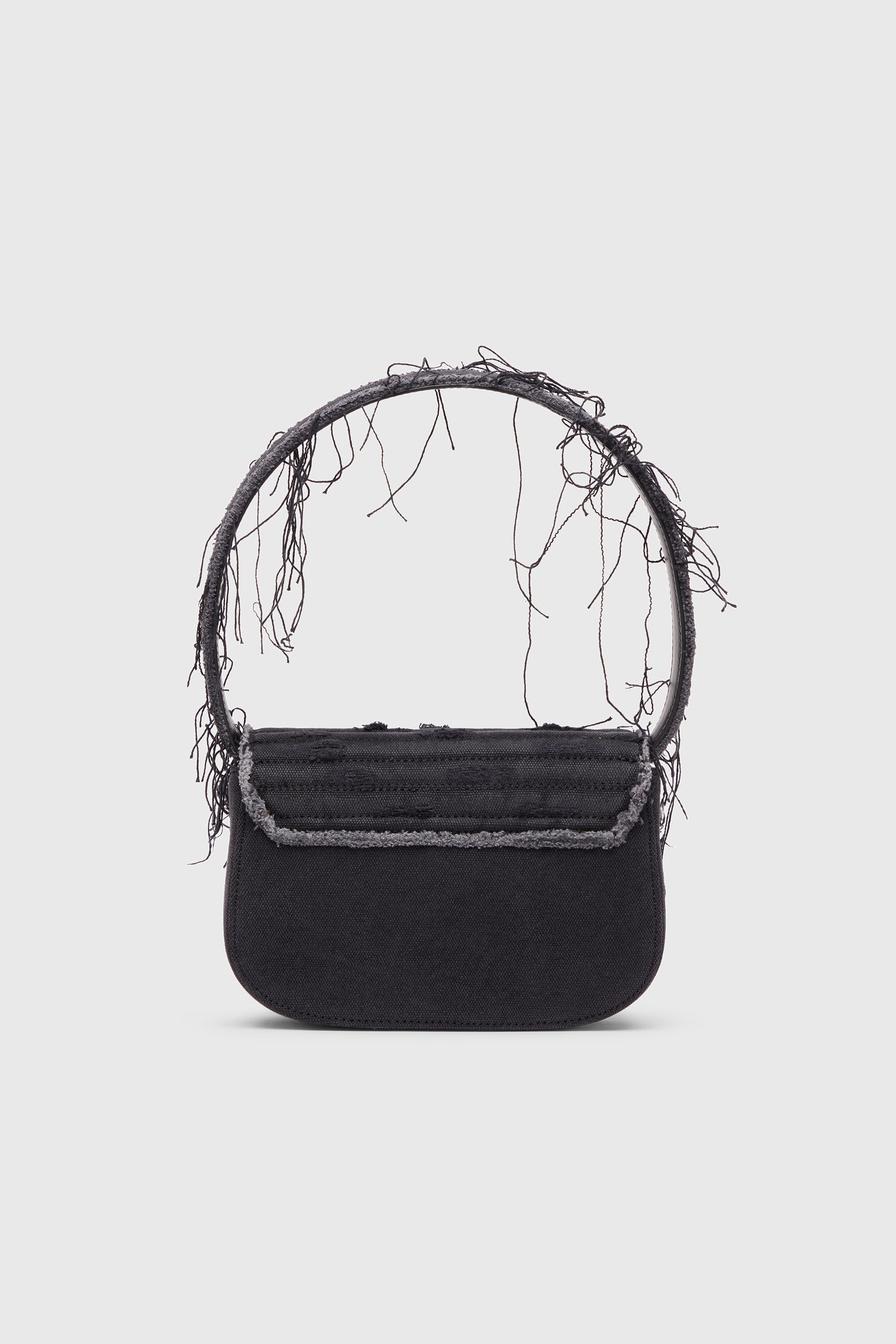 Diesel - 1DR, Female's 1DR-Iconic shoulder bag in canvas and leather in ブラック - 3