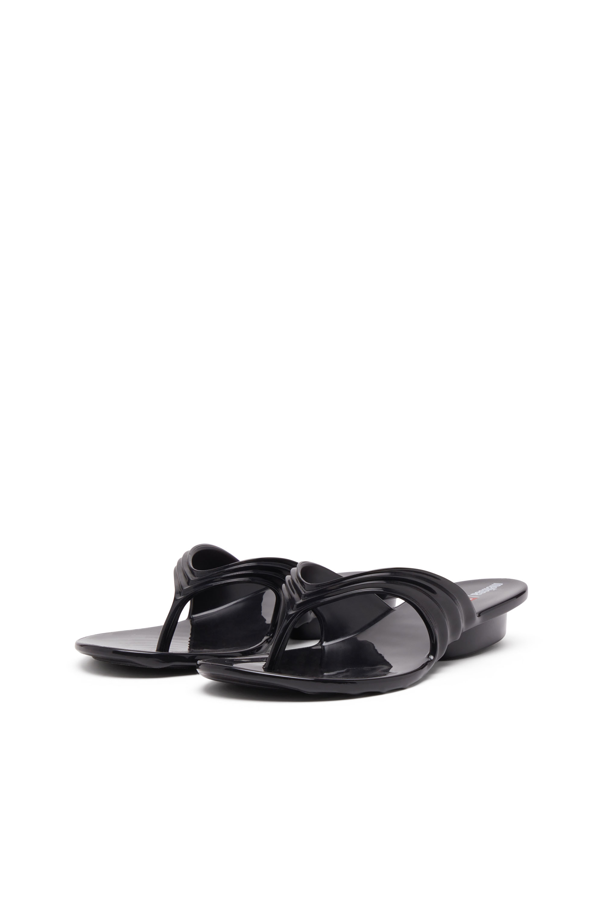 Diesel - MELISSA QUANTUM THONG, Female's Sculptural flip-flops in Melflex® in ブラック - 9
