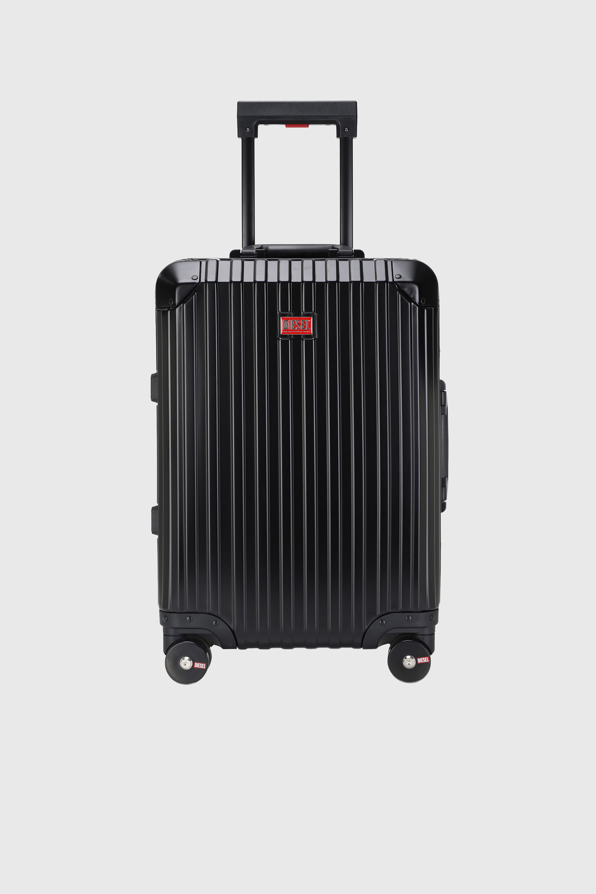 Diesel - DIESEL ALUMINUM TROLLEY- DSL002, Unisex's Aluminum suitcase size S in ブラック - 1