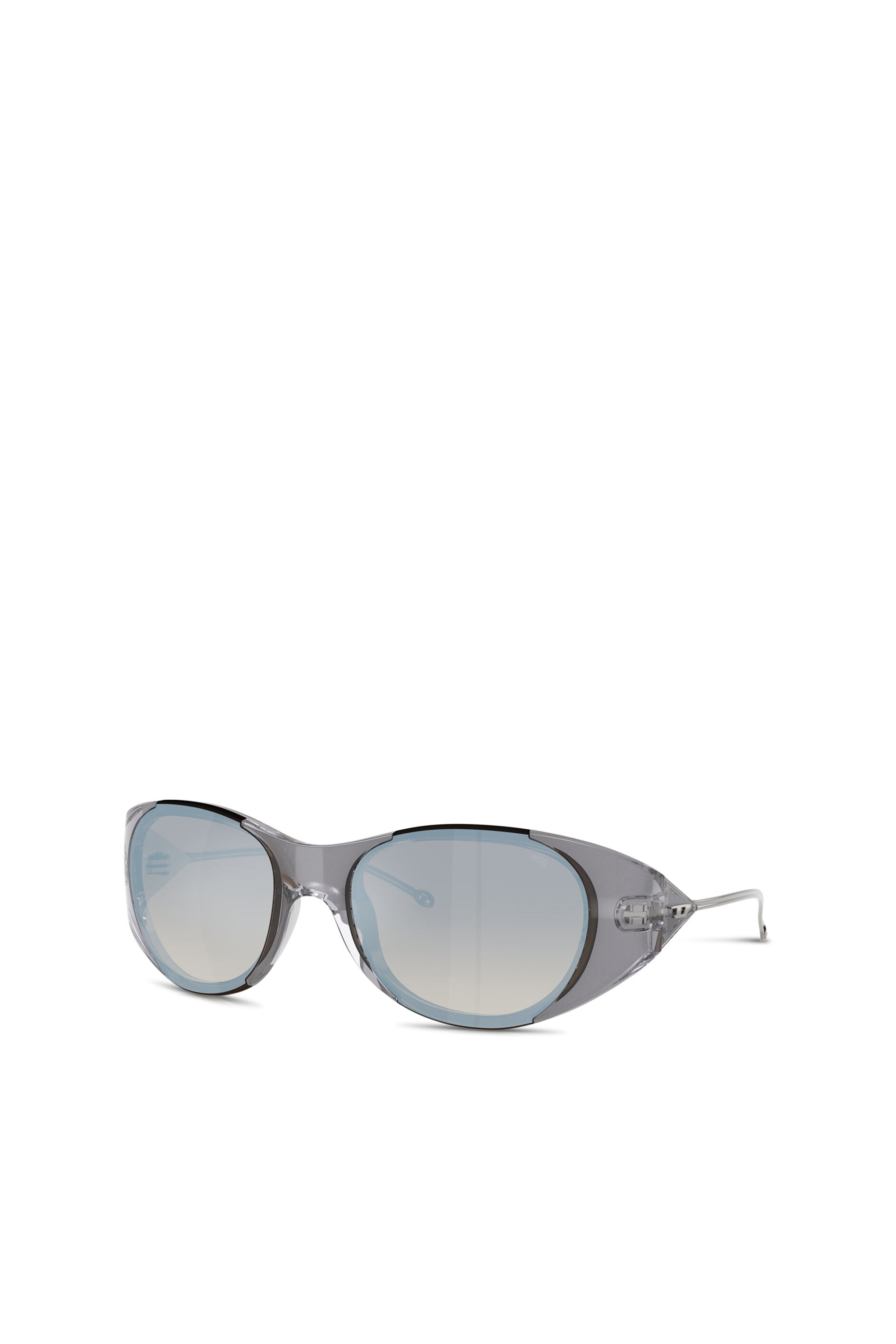Diesel - 0DL3003, Unisex's Iconic oval sunglasses in ライトグレー - 4