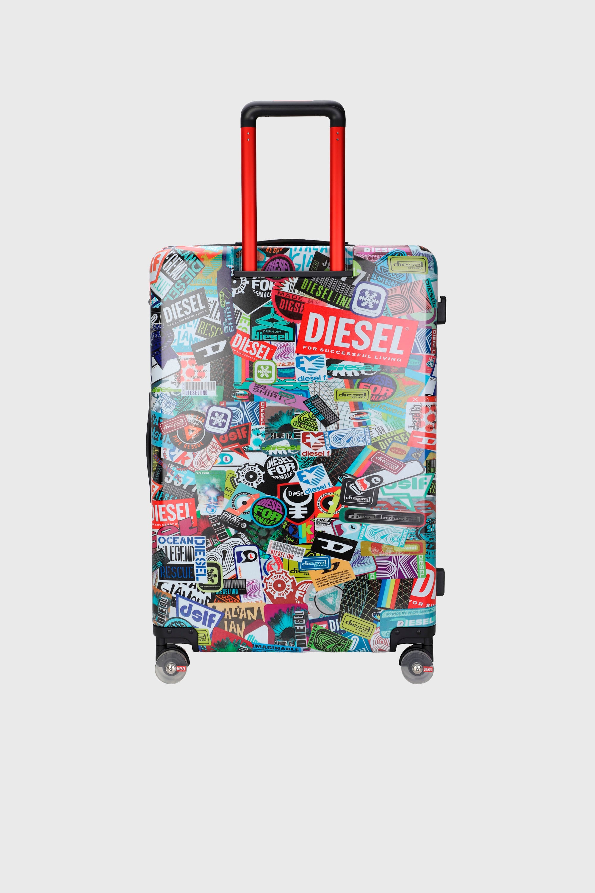 Diesel - DIESEL PC PRINTED TROLLEY-STICKERS- DSL0, Unisex's Sticker style suitcase size L in マルチカラー - 2