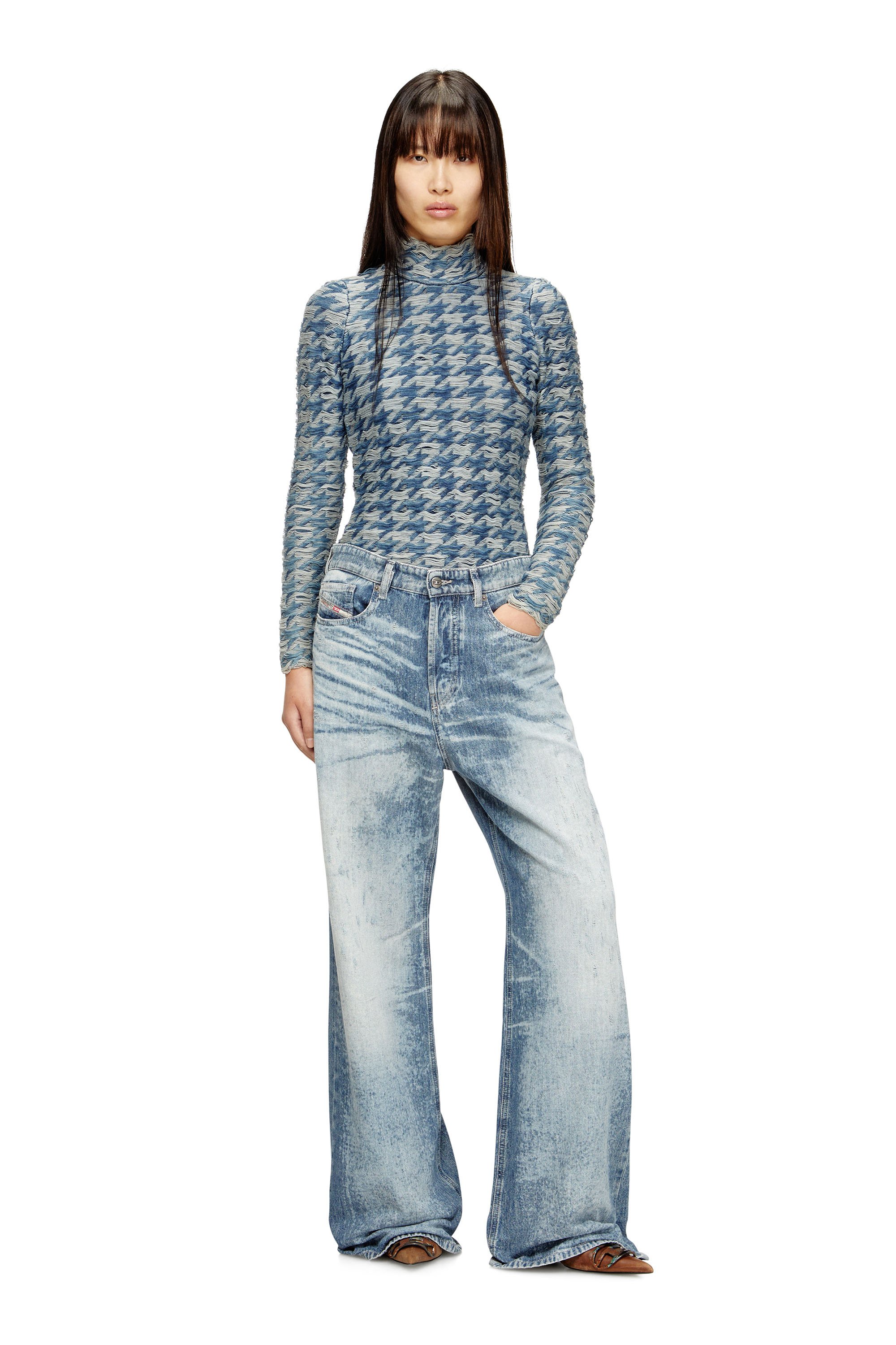 Diesel - Female's Relaxed Jeans 1996 D-Sire 068TY, ライトブルー - 2