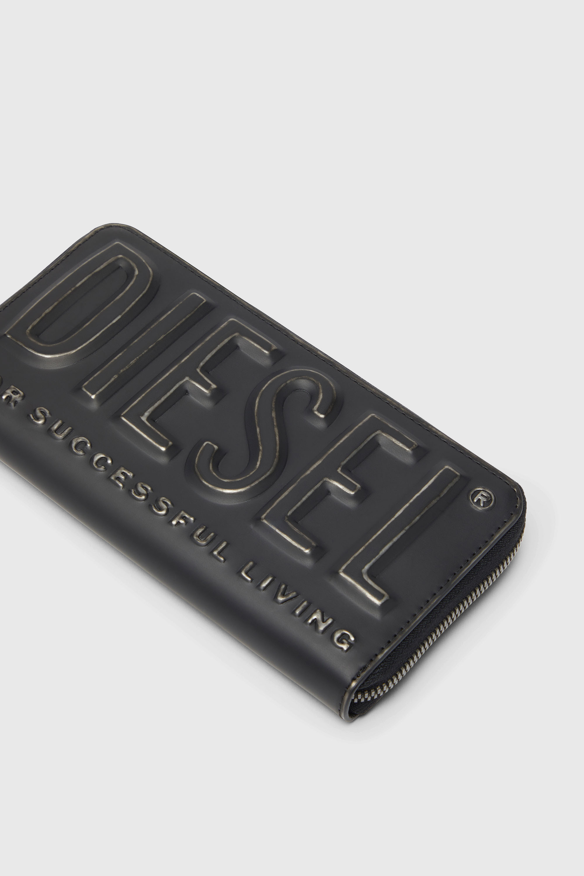 Diesel - DSL 3D -CONTINENTAL ZIP L, Male's ロングウォレット in ブラック - 4
