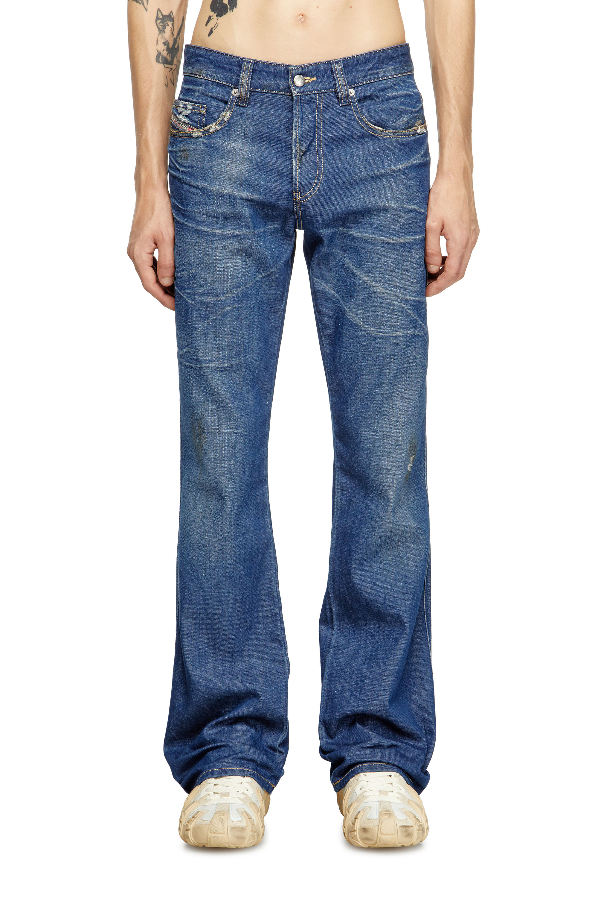 Diesel - Male's Bootcut Jeans 1998 D-Buck 09M60, ダークブルー - 1