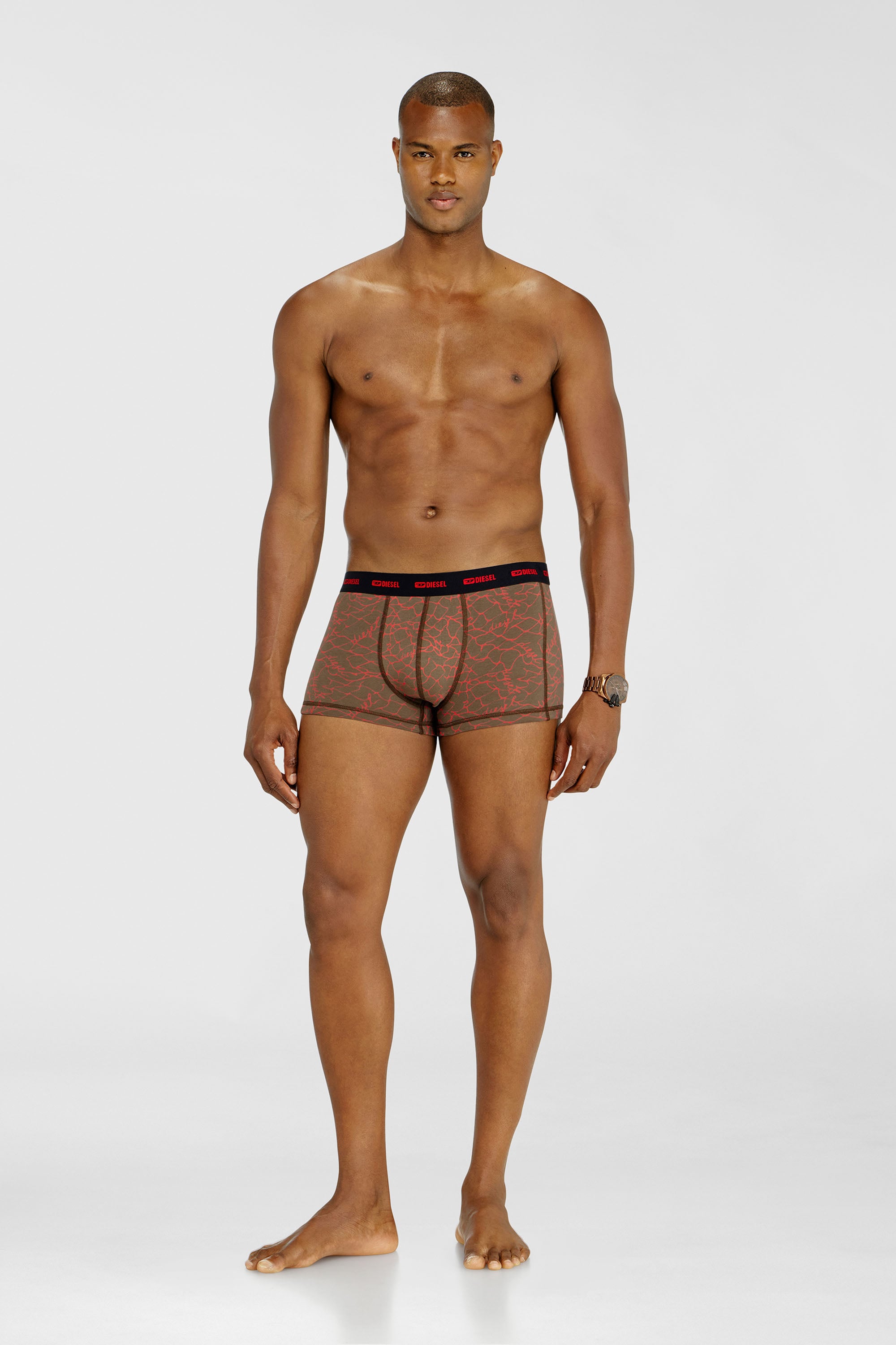 Diesel - DAMIEN-UTLT-3PACK, Male's ボクサーパンツ 3枚パック in ブラック/ブラウン - 2