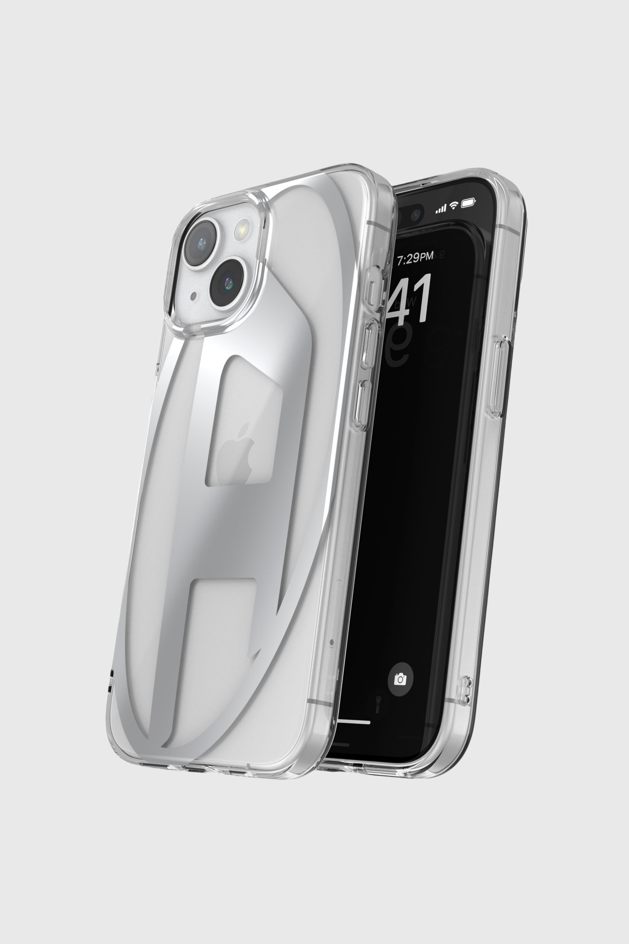 Diesel - 54201 MOULDED CASE, Unisex's iPhone 15 クリアケース in シルバー - 4