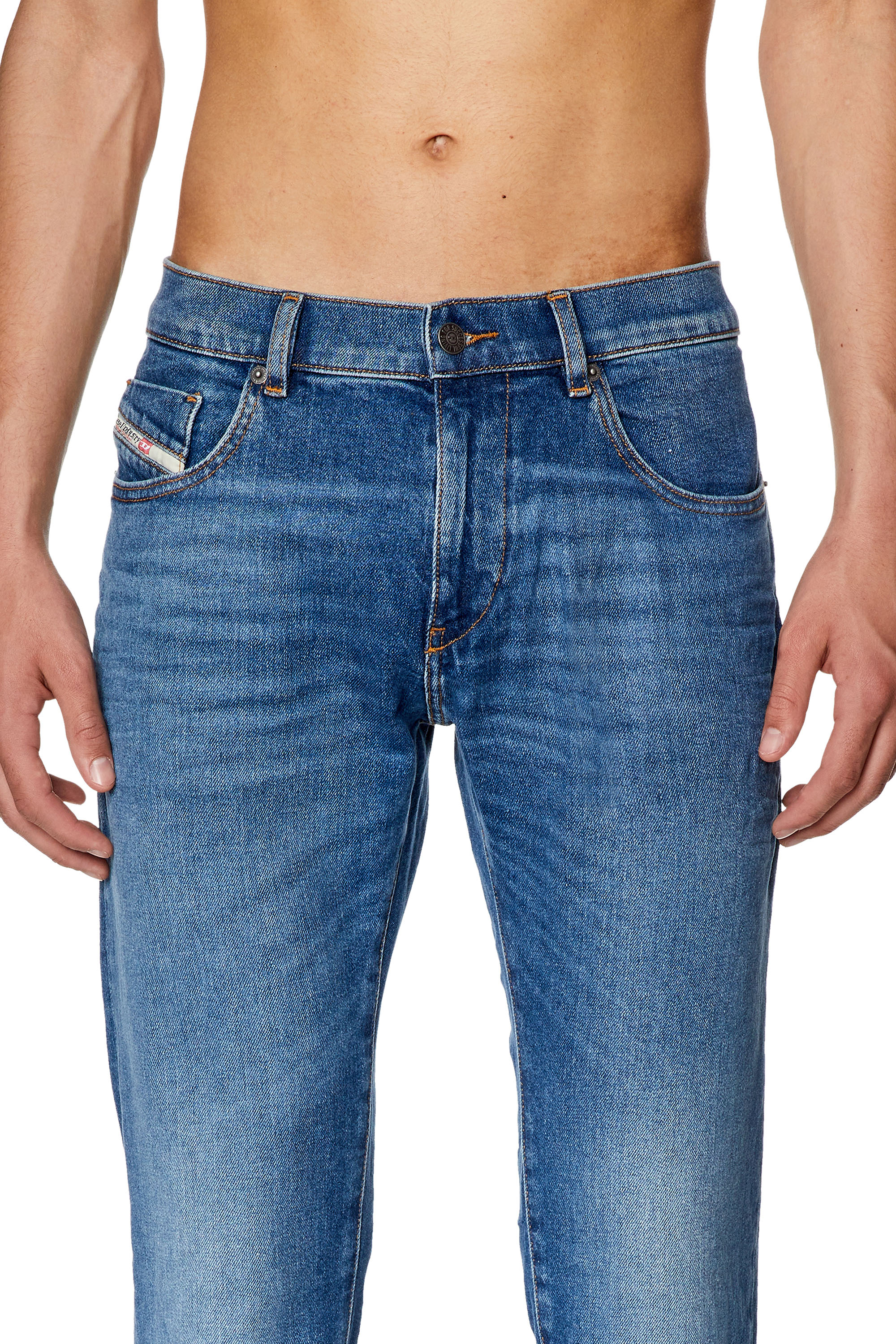 Diesel - Male's Slim Jeans 2019 D-Strukt 0ENAT, ミディアムブルー - 5