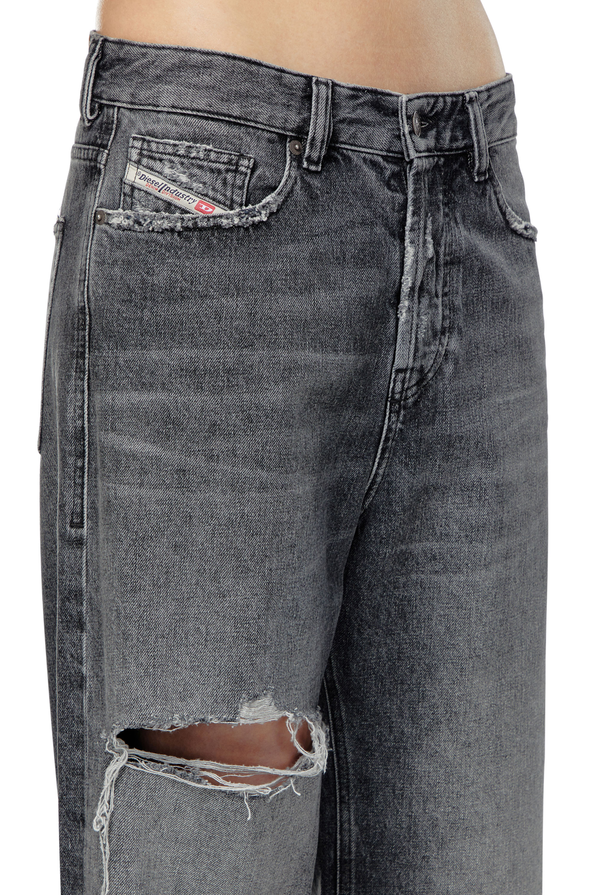Diesel - Female's Relaxed Jeans 1996 D-Sire 007X4, ブラック/ダークグレー - 5