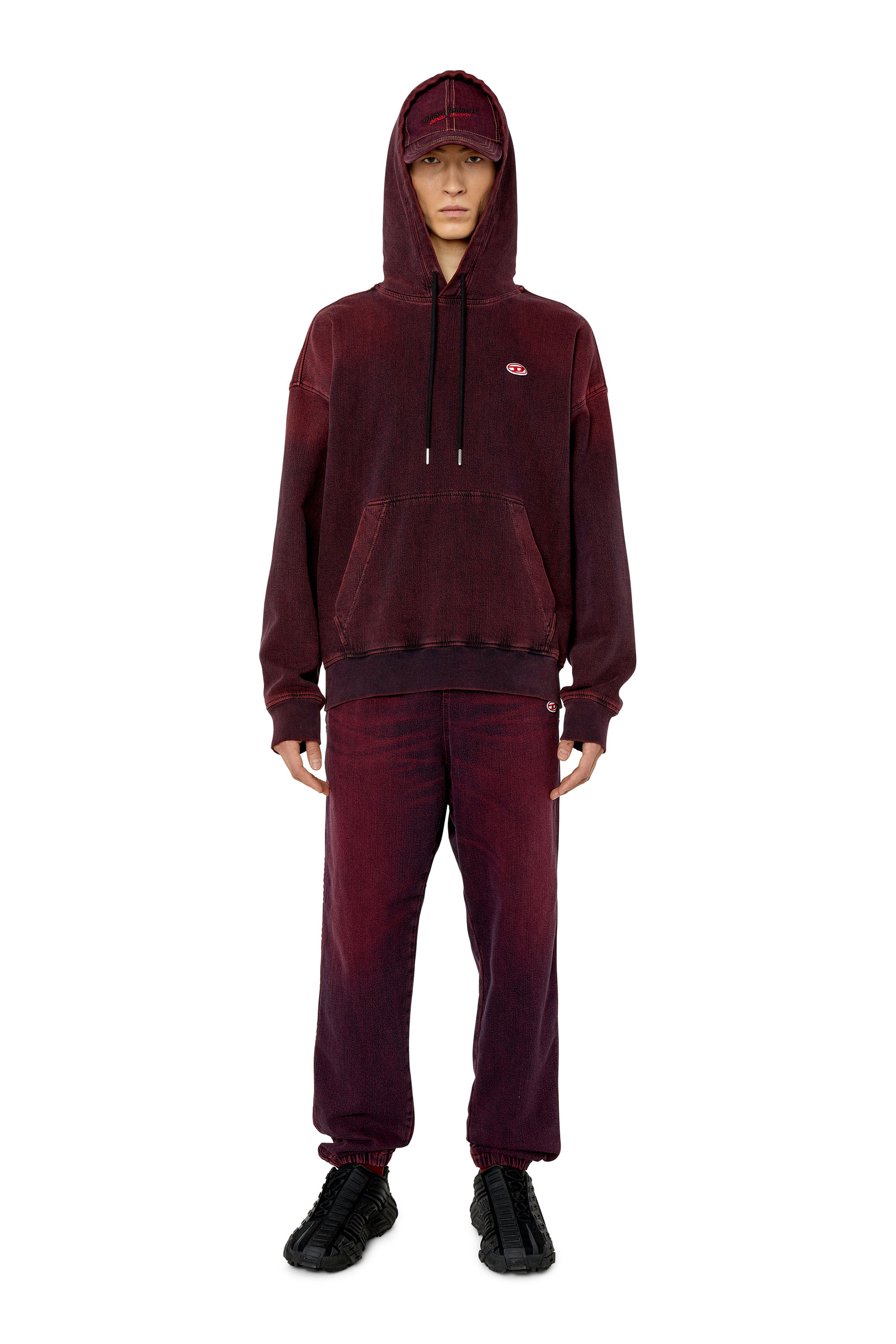 Diesel - Tapered D-Lab Track Denim 09G91, バーガンディー - Image 5