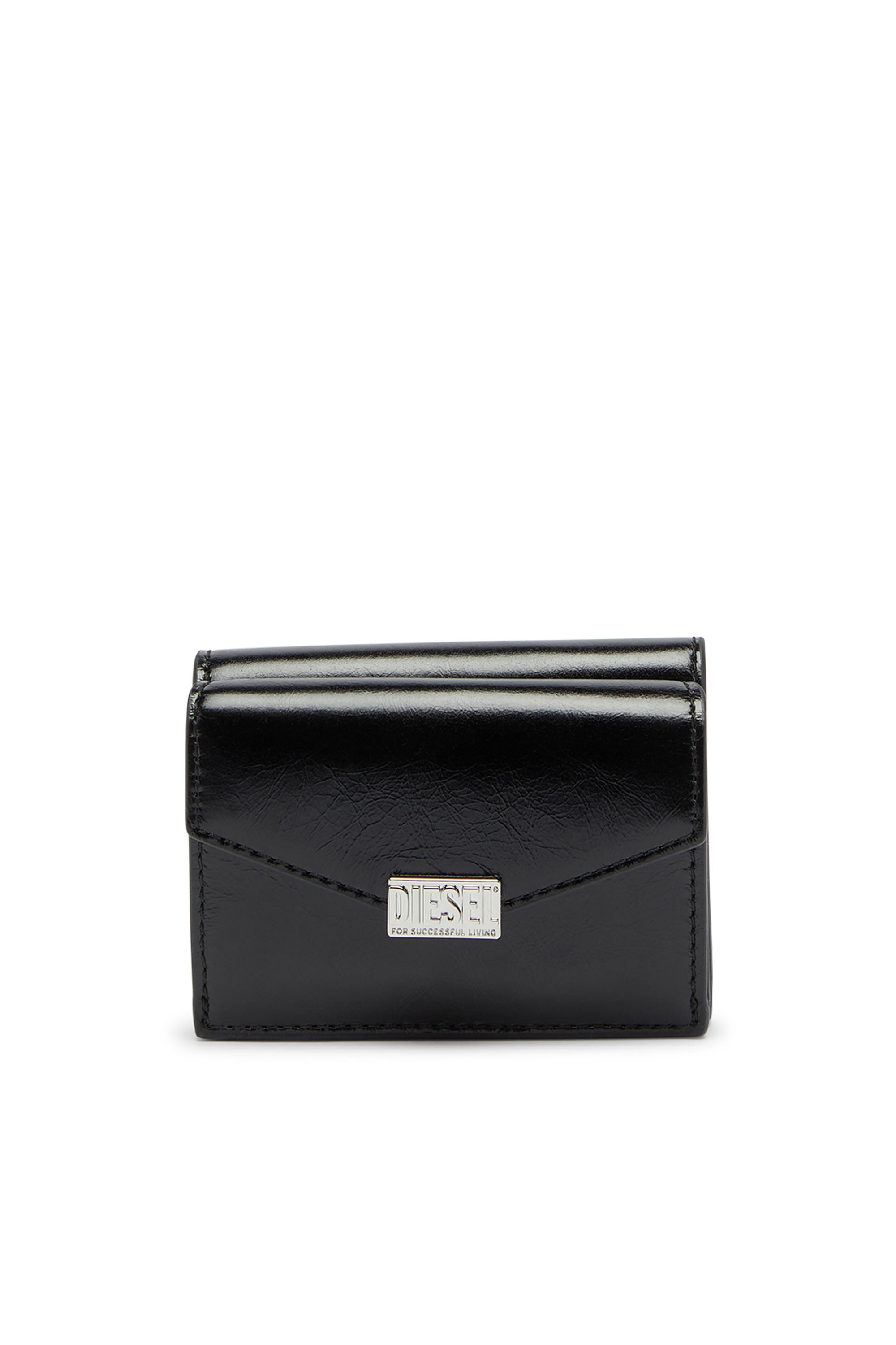 Diesel - D-ENVELOP TRI FOLD COIN XS II, Female's 三つ折りウォレット in ブラック - 1