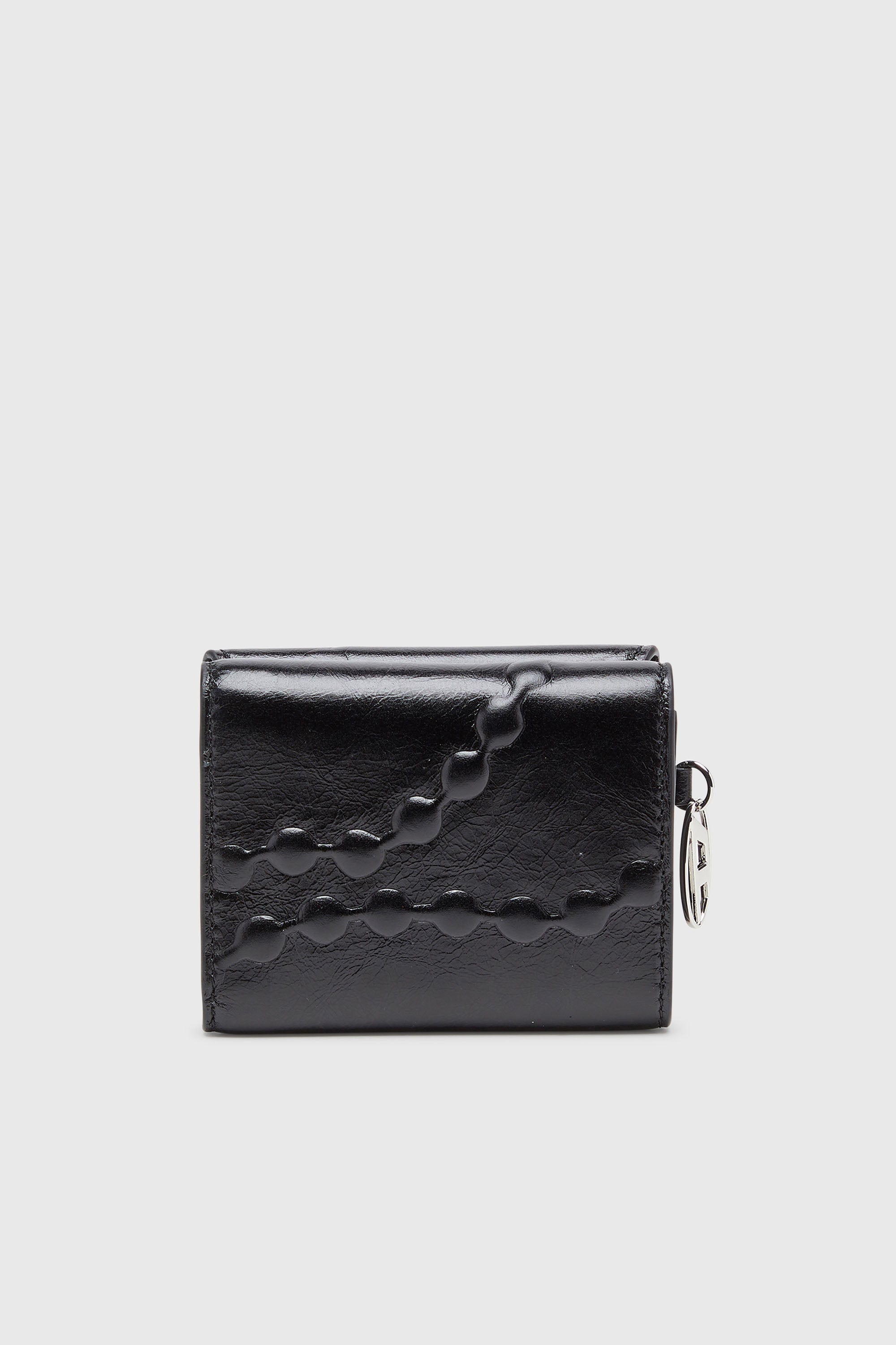 Diesel - OVAL-D TRI FOLD ZIP COIN XS II, Female's 三つ折りウォレット in ブラック - 2