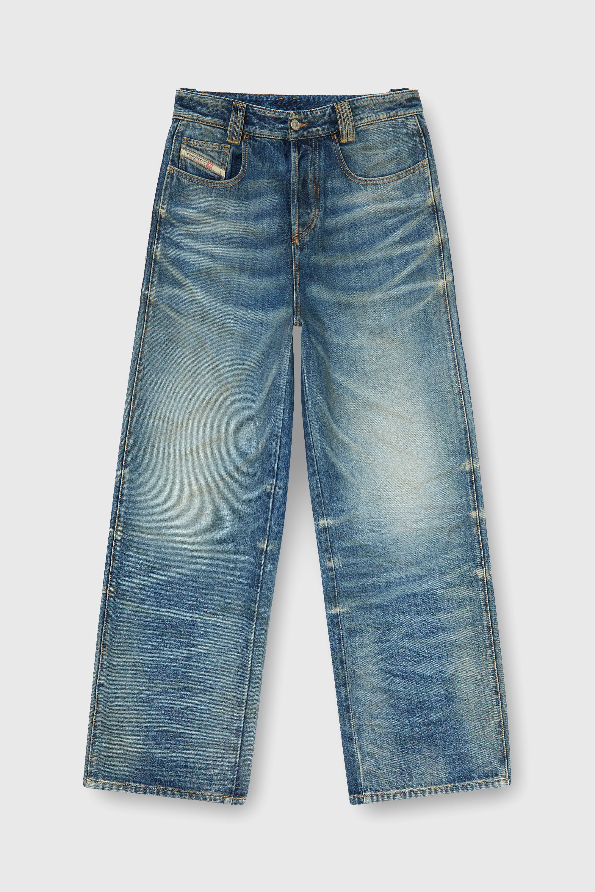 Diesel - Unisex's Relaxed Jeans 1982 D-Hakou 007GC, ミディアムブルー - 2