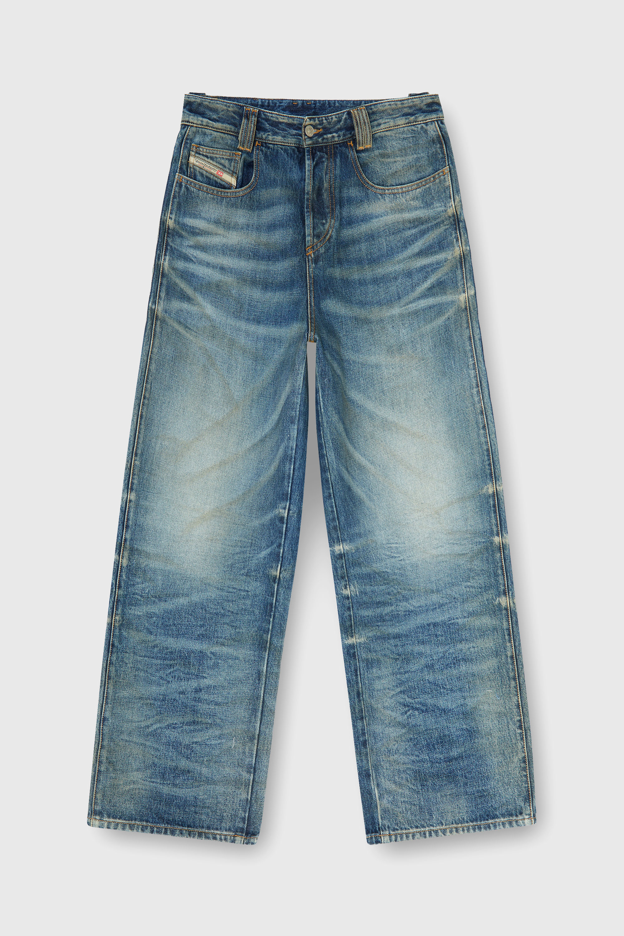 Diesel - Unisex's Relaxed Jeans 1982 D-Hakou 007GC, ミディアムブルー - 6