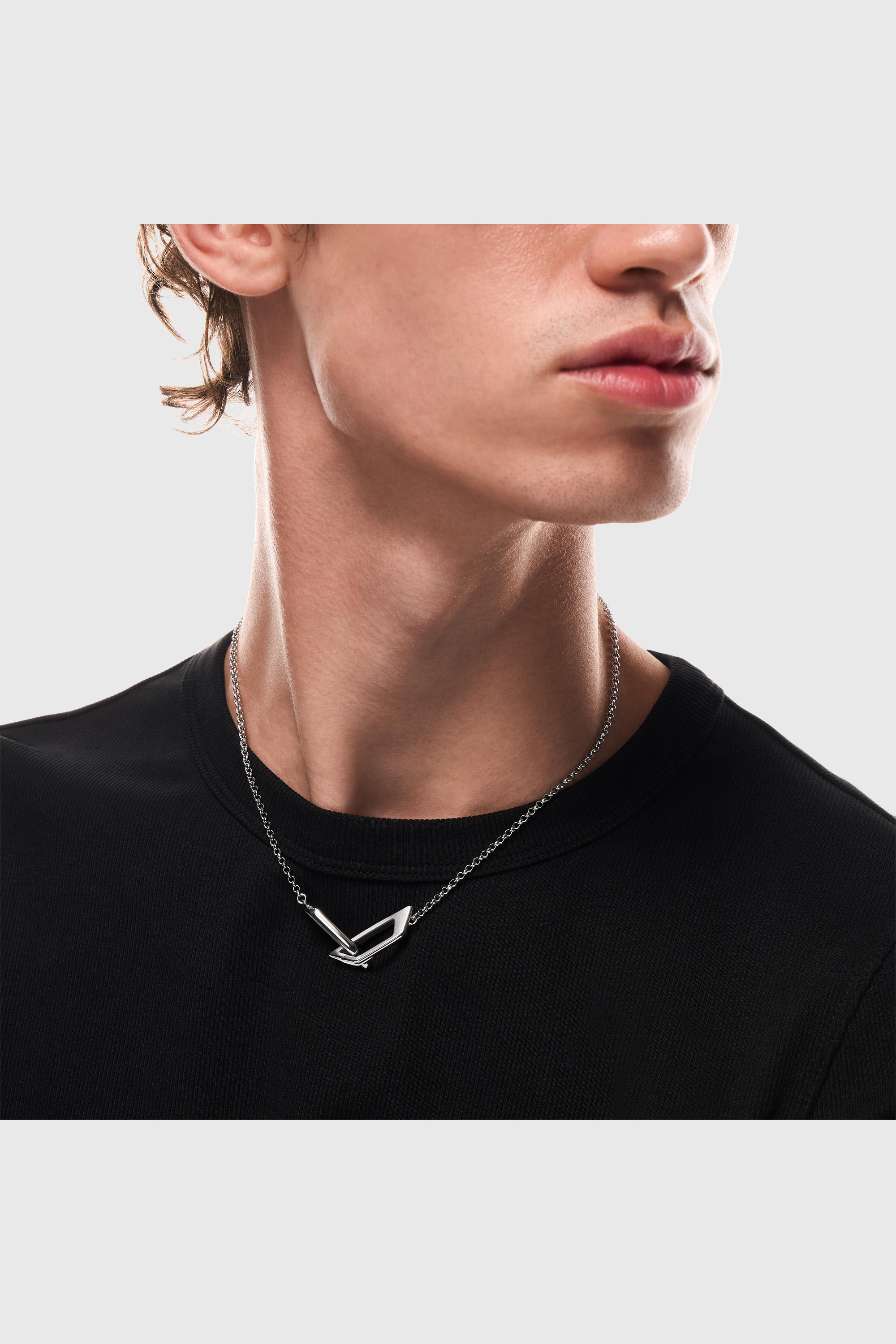 Diesel - DX1727040, Unisex's ネックレス in シルバー - 4