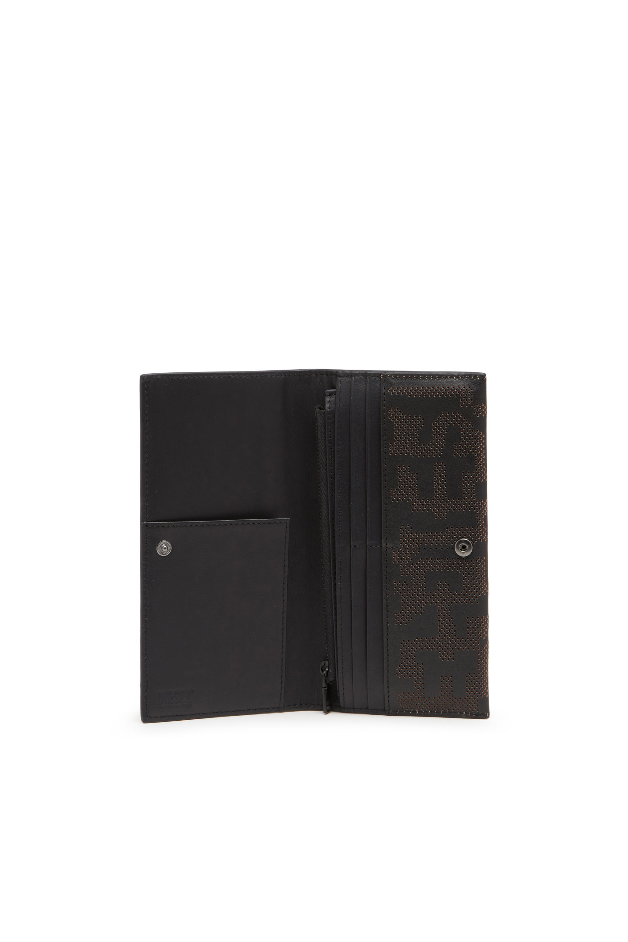 Diesel - CONTINENTAL ZIP DETACHABLE COIN CASE, ブラック - Image 3