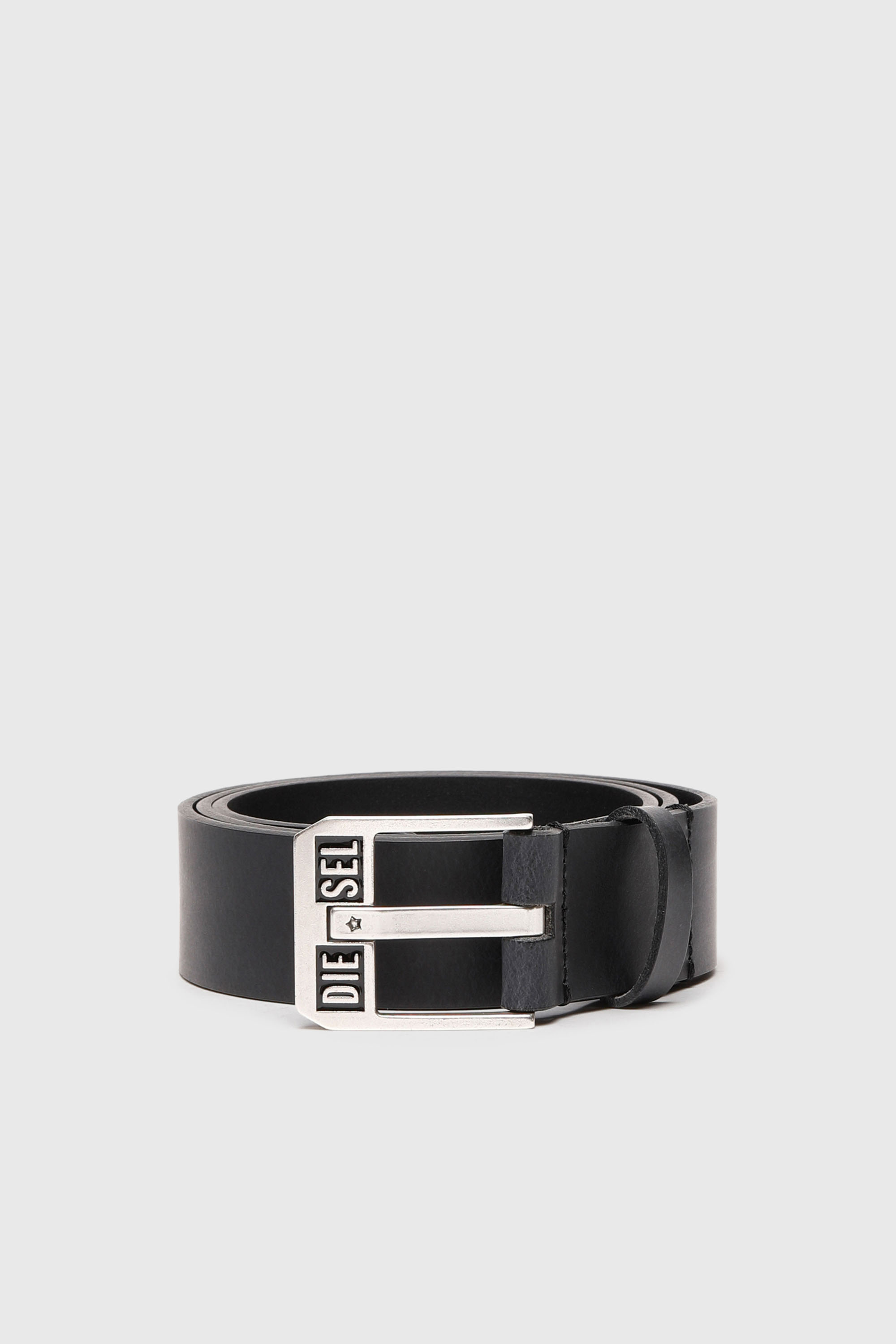 Diesel - BLUESTAR II, Male's レザーベルト in ダークブルー - 1
