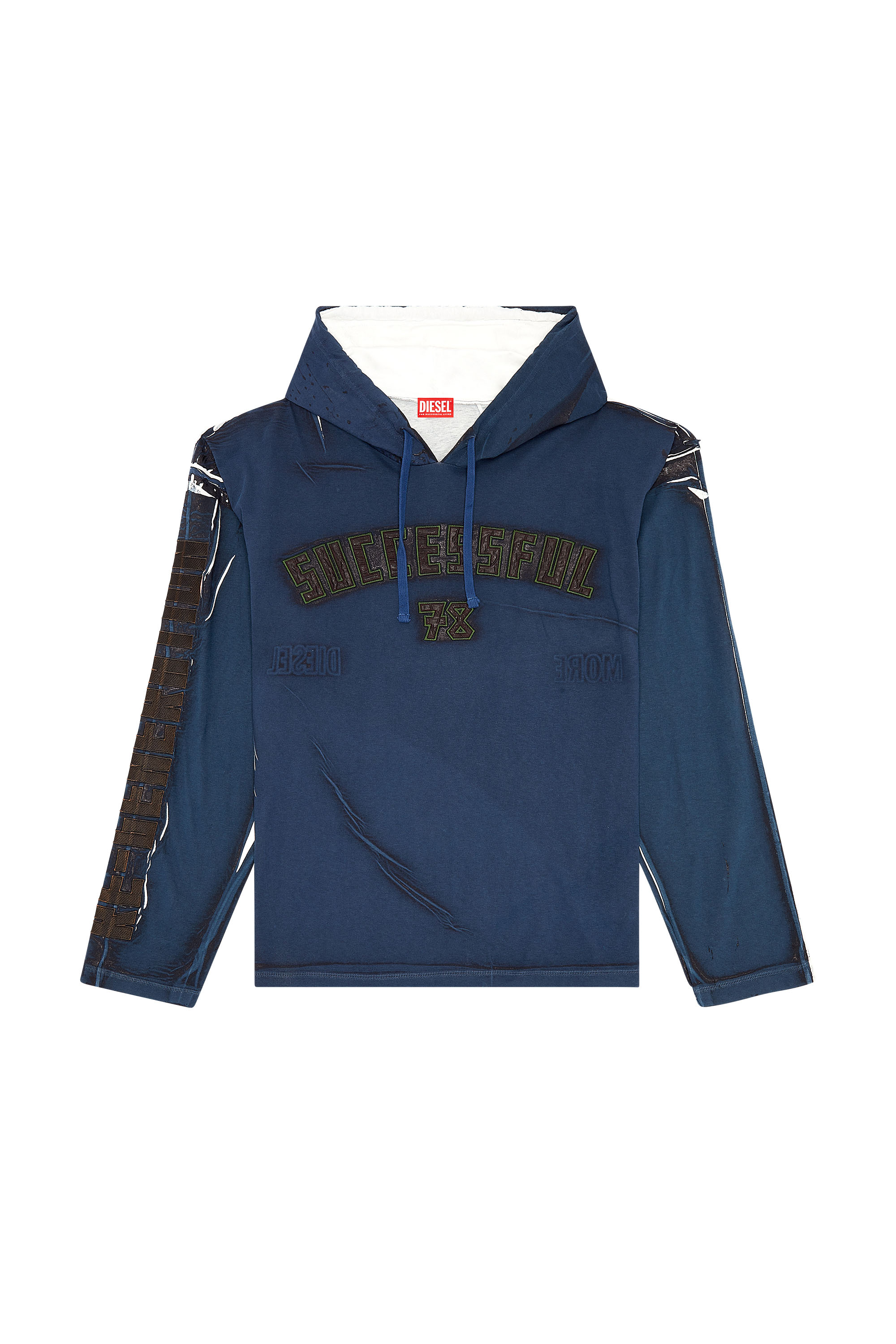 Diesel - T-NABEL-HOOD-LS, ダークブルー - Image 6
