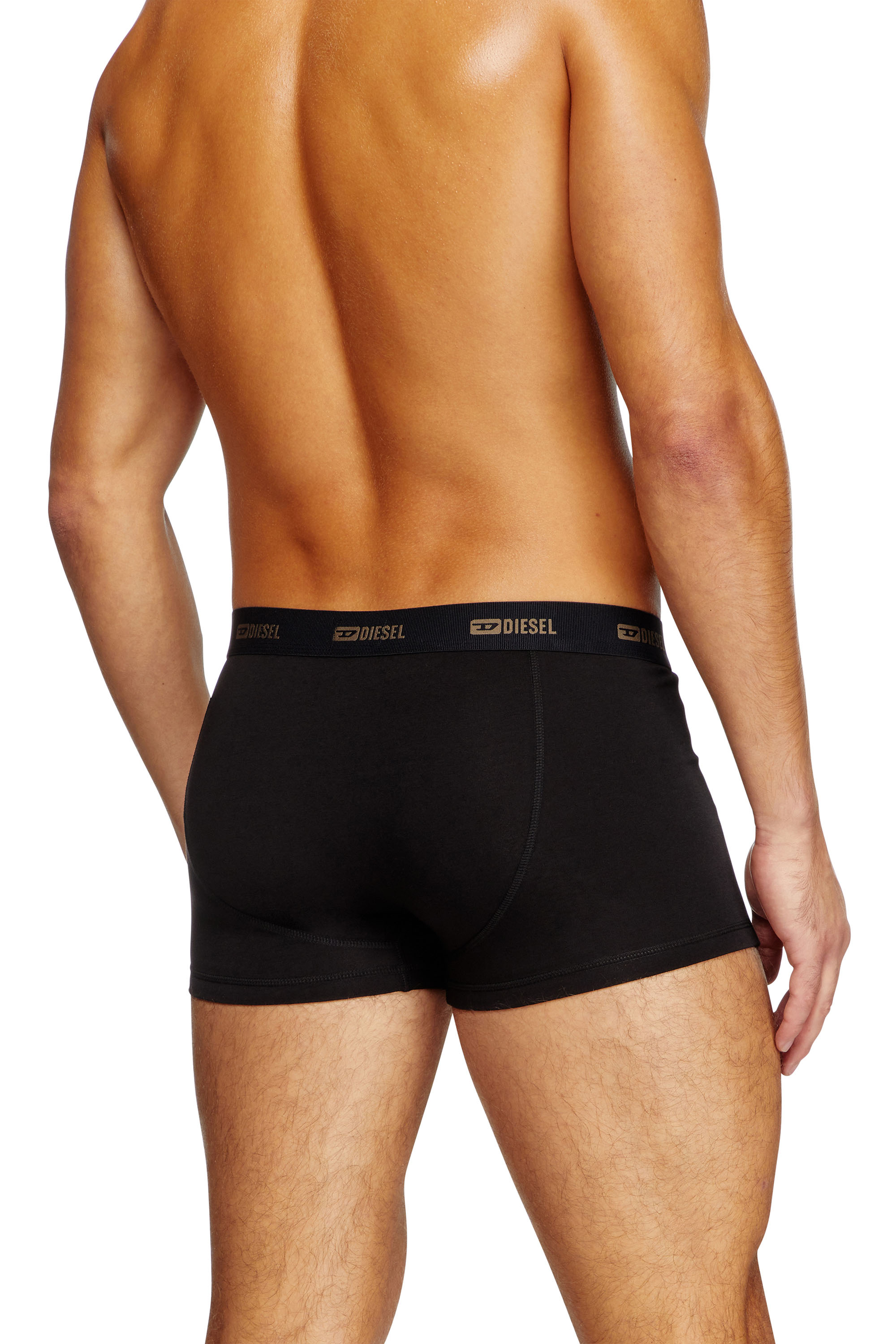 Diesel - DAMIEN-UTLT, Male's Boxer briefs with side camo logo in ブラック/グリーン - 3