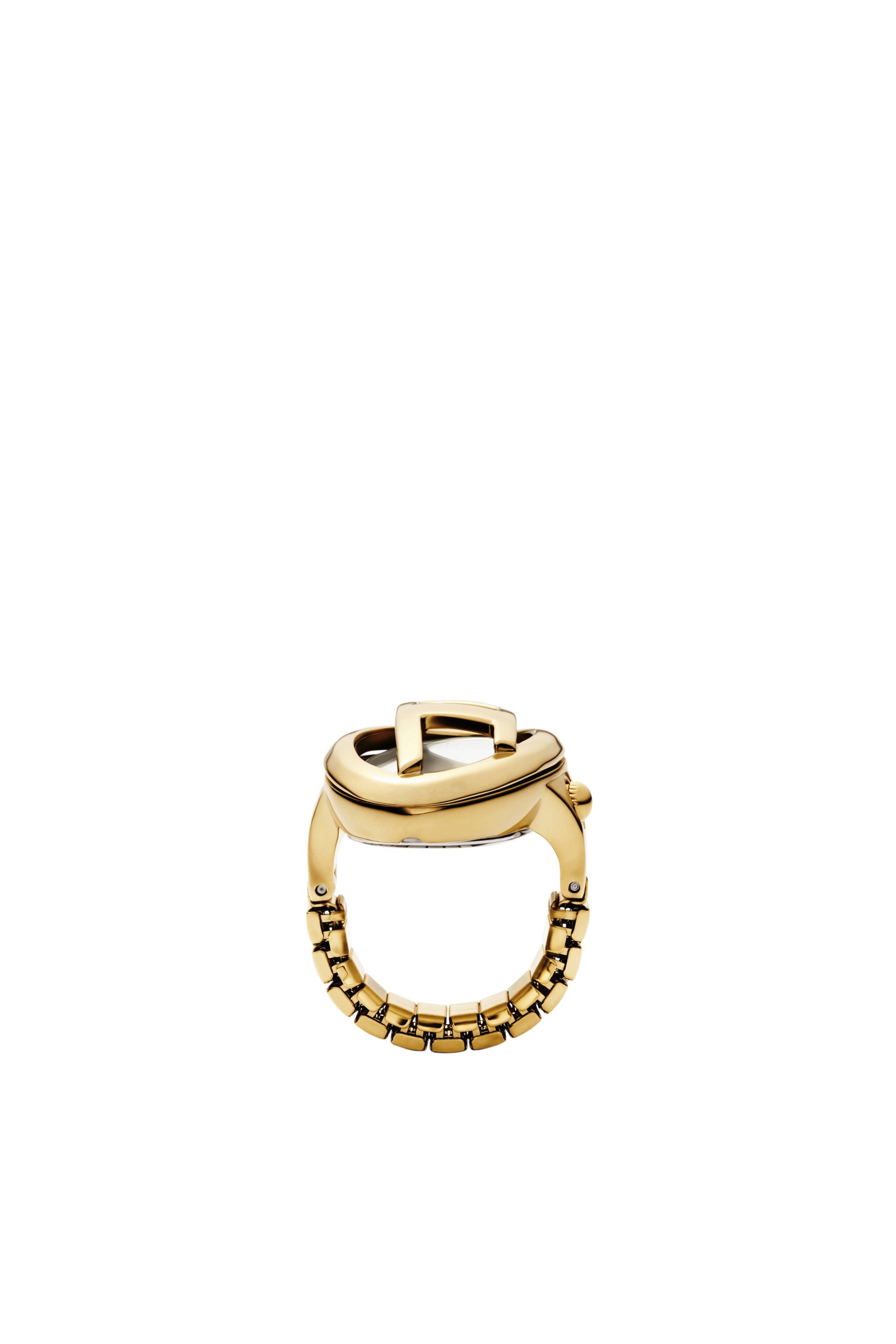Diesel - DZ5626 WATCH, Female's D-Era gold-tone stainless steel ring watch in ゴールド - 4