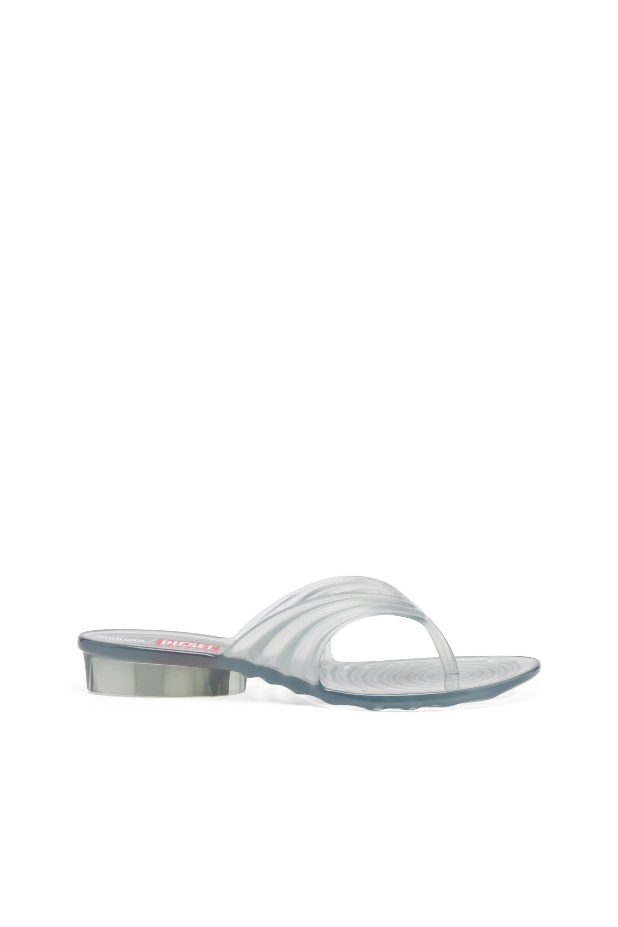 Diesel - MELISSA QUANTUM THONG, Female's Sculptural flip-flops in Melflex® in ライトグレー - 1