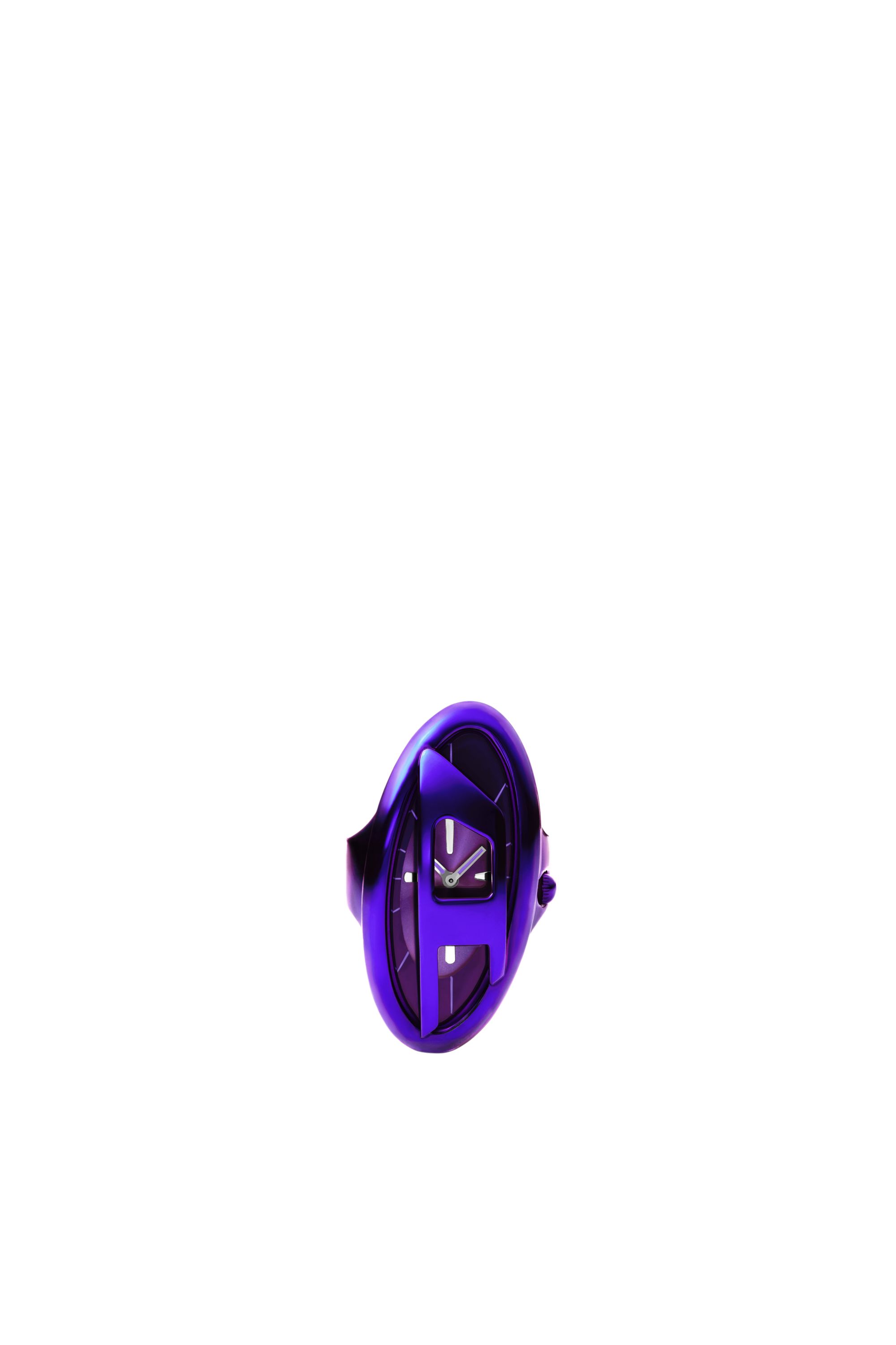 Diesel - DZ5624 WATCH, Female's D-Era purple stainless steel ring watch in ブルー - 2