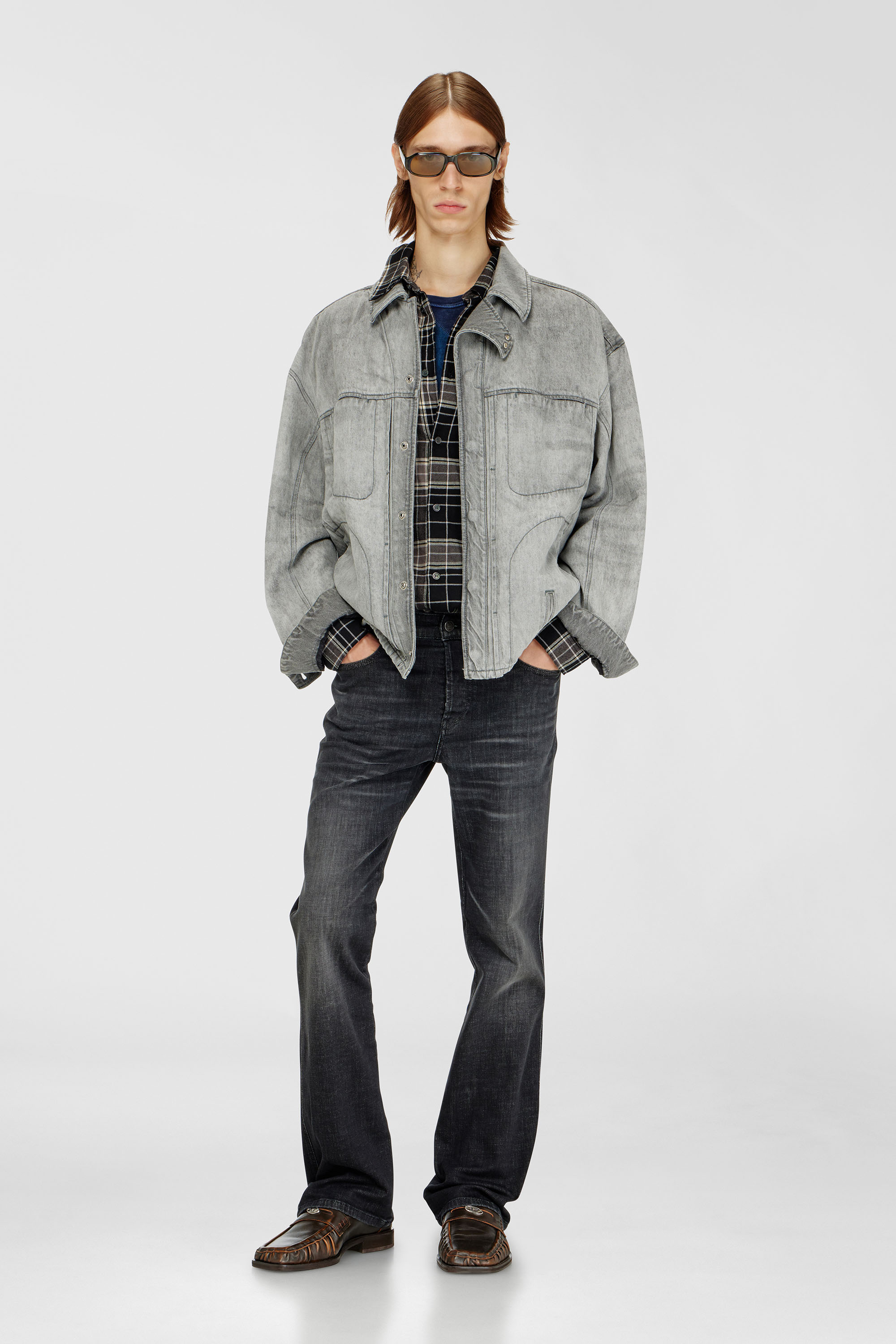 Diesel - Male's Bootcut Jeans 1998 D-Buck 09H34, ブラック/ダークグレー - 1