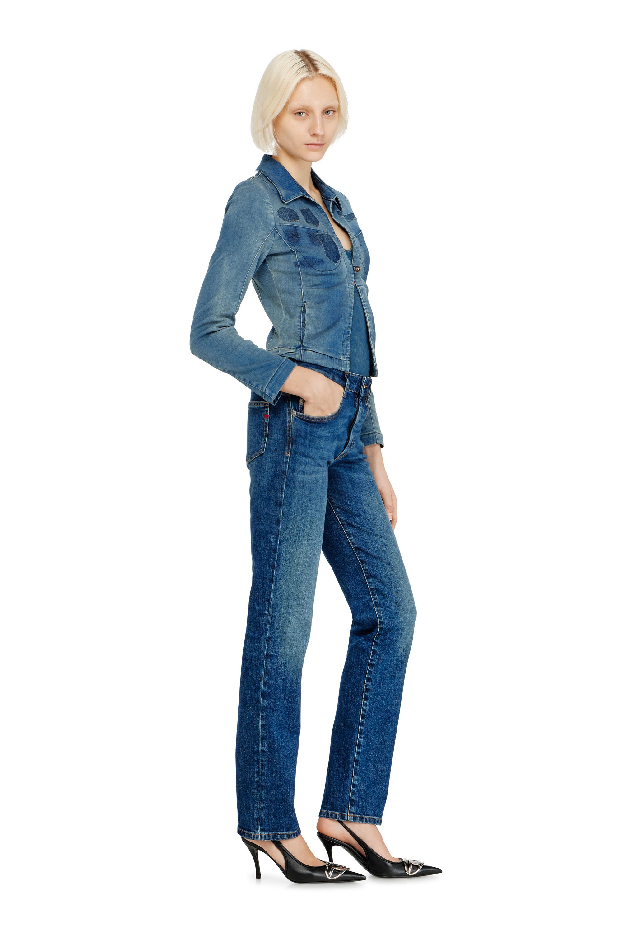 Diesel - Female's Regular Jeans 1989 D-Mine 09I28, ダークブルー - 2