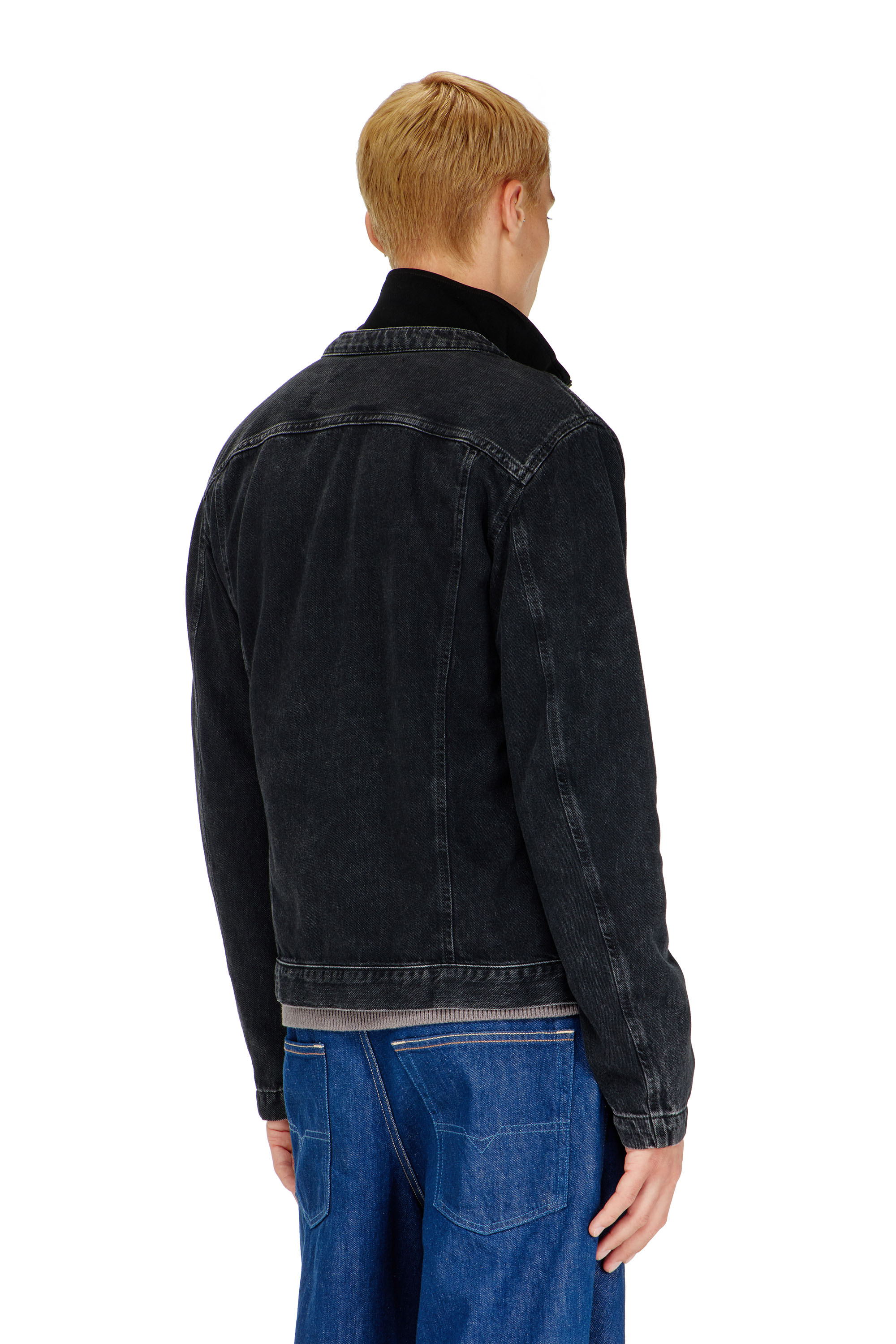Diesel - D-GLORY, Male's デニムジャケット in ブラック - 5