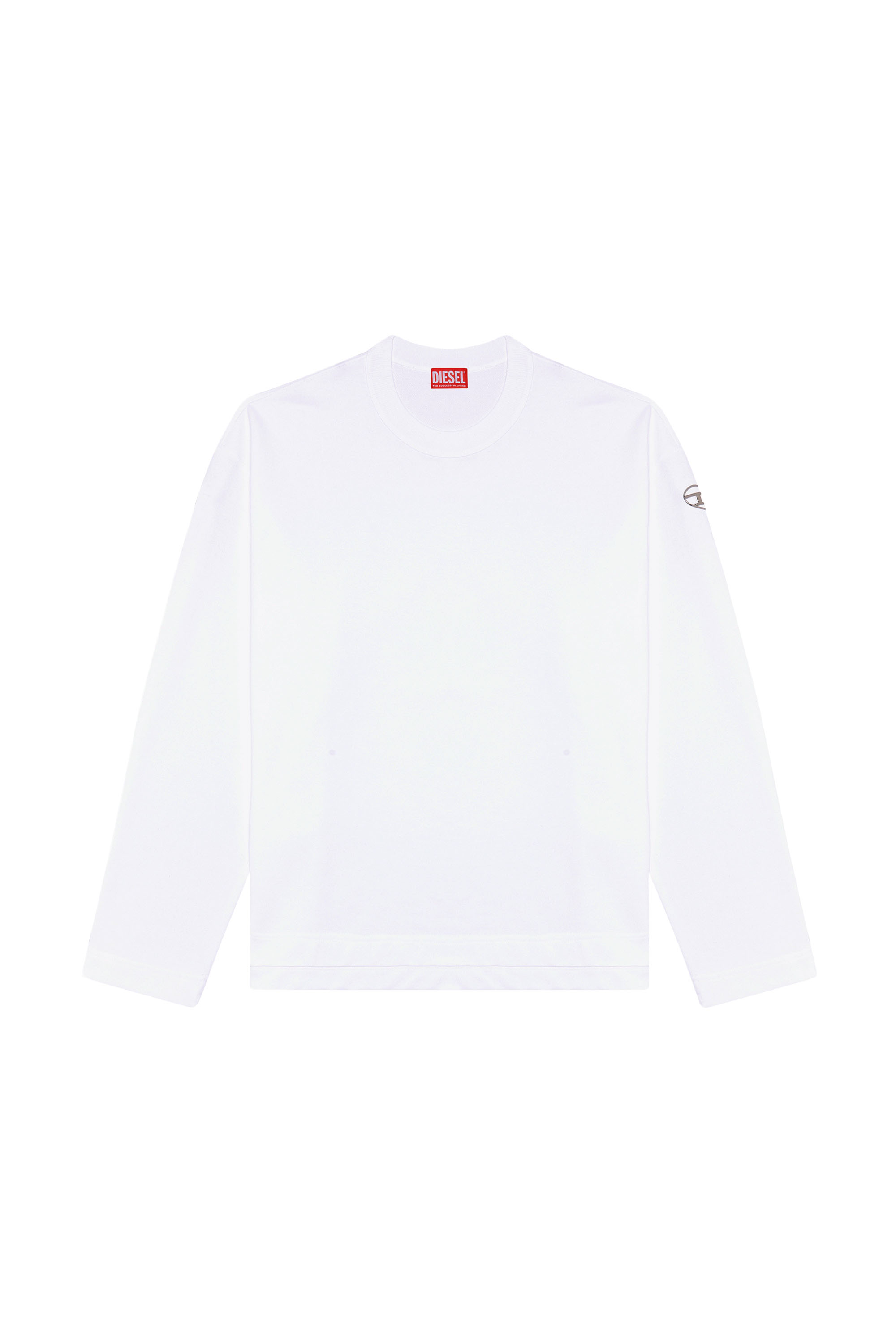 Diesel - S-MACSIS-OD, Male's スウェットプルオーバー in ホワイト - 2