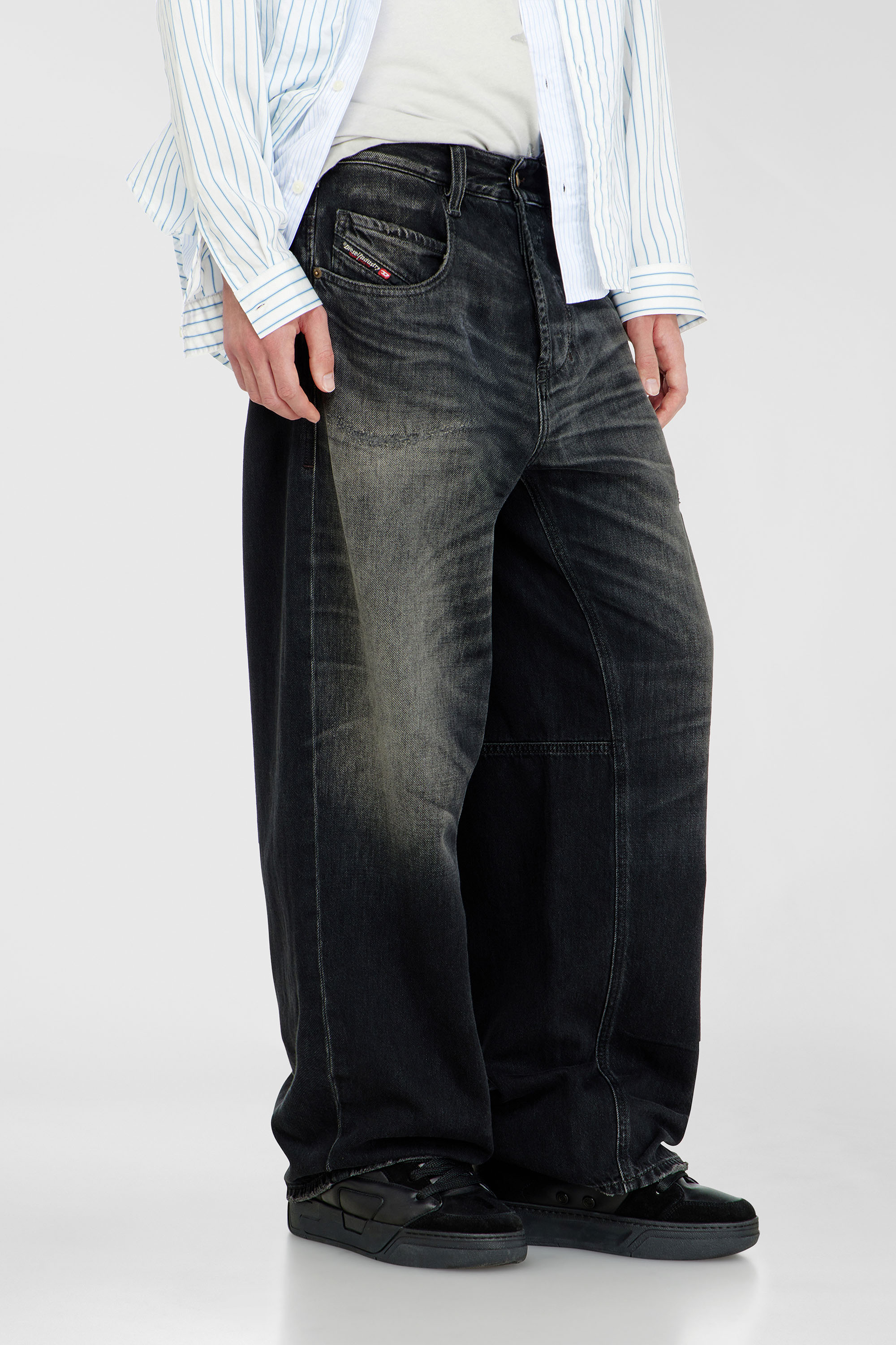 Diesel - Unisex's Relaxed Jeans 1997 D-Enim-M 09P65, ブラック/ダークグレー - 9