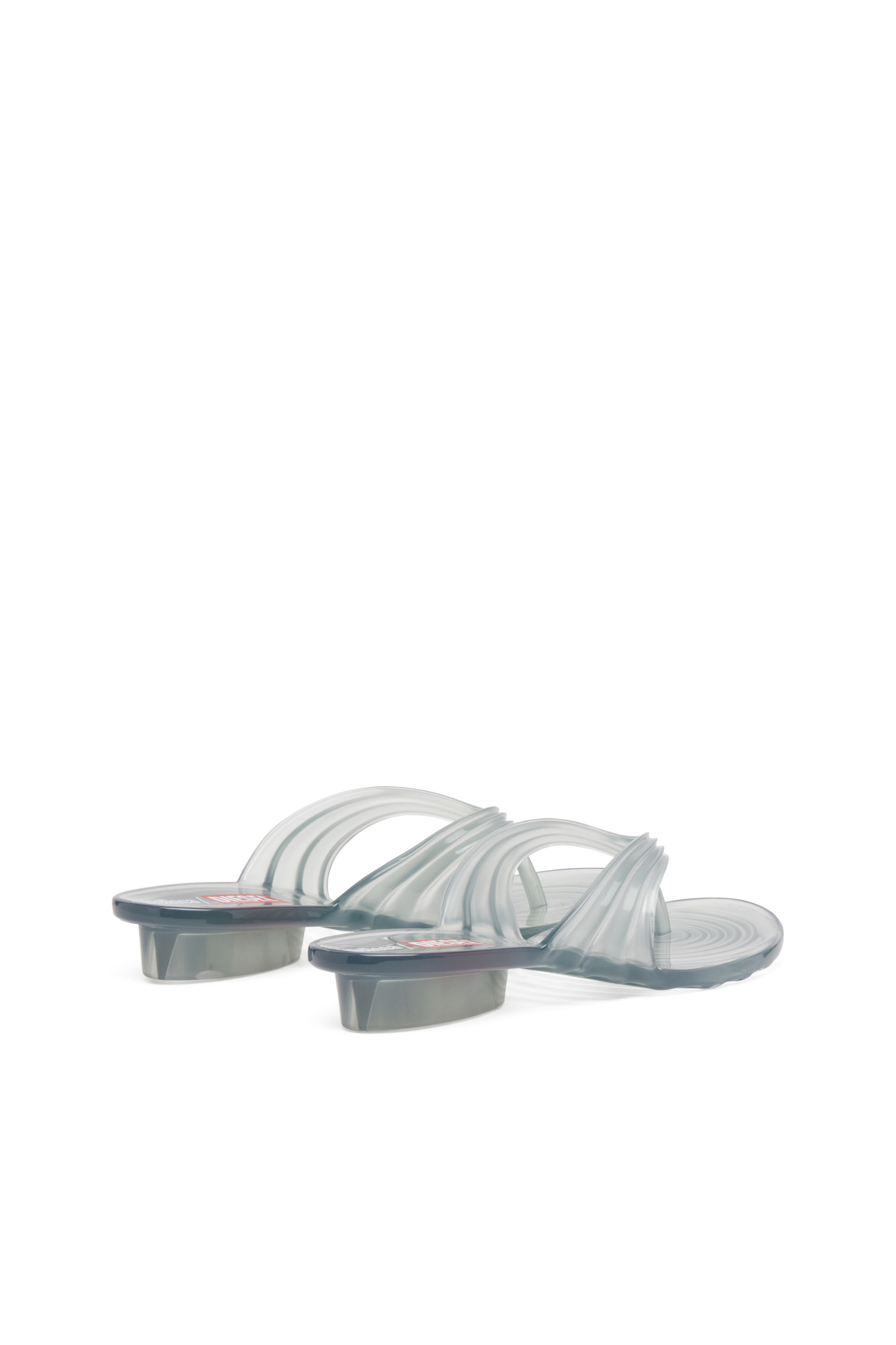 Diesel - MELISSA QUANTUM THONG, Female's Sculptural flip-flops in Melflex® in ライトグレー - 3