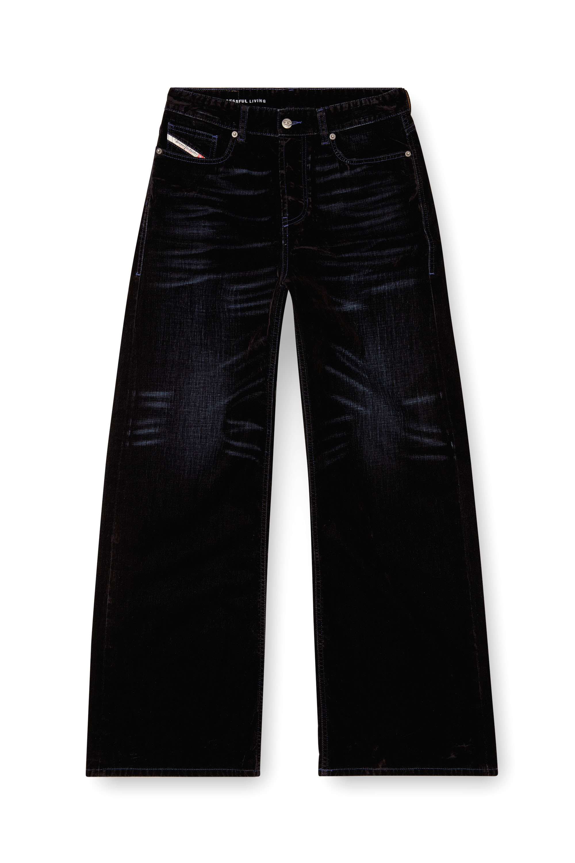 Diesel - Female's Relaxed Jeans 1996 D-Sire 068QY, ダークブルー - 2