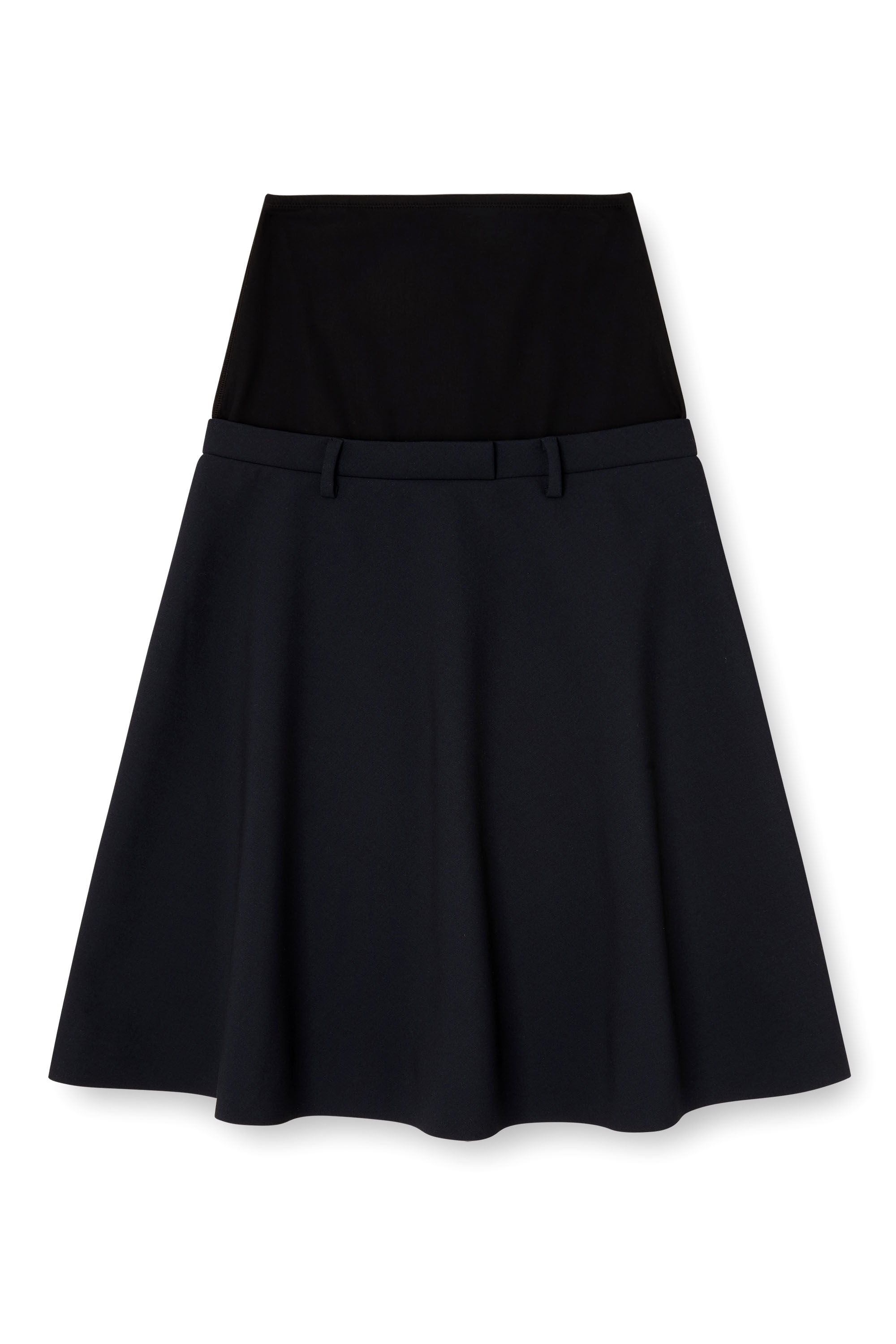 Diesel - O-GRACE-BOND, Female's Drop-waist skirt in neoprene-bonded fabric in ダークブルー - 2