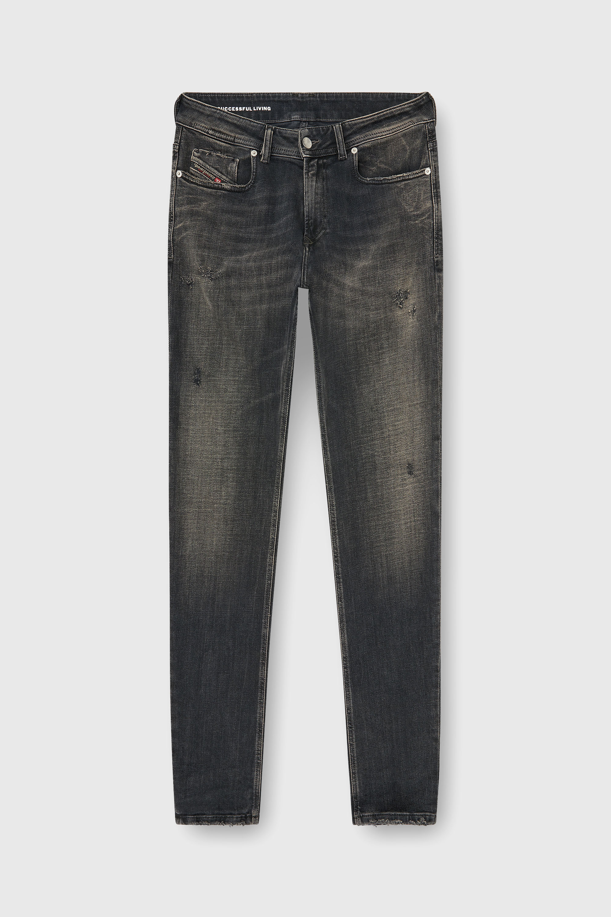 Diesel - Male's Skinny Jeans 1979 Sleenker 09P77, ブラック/ダークグレー - 6