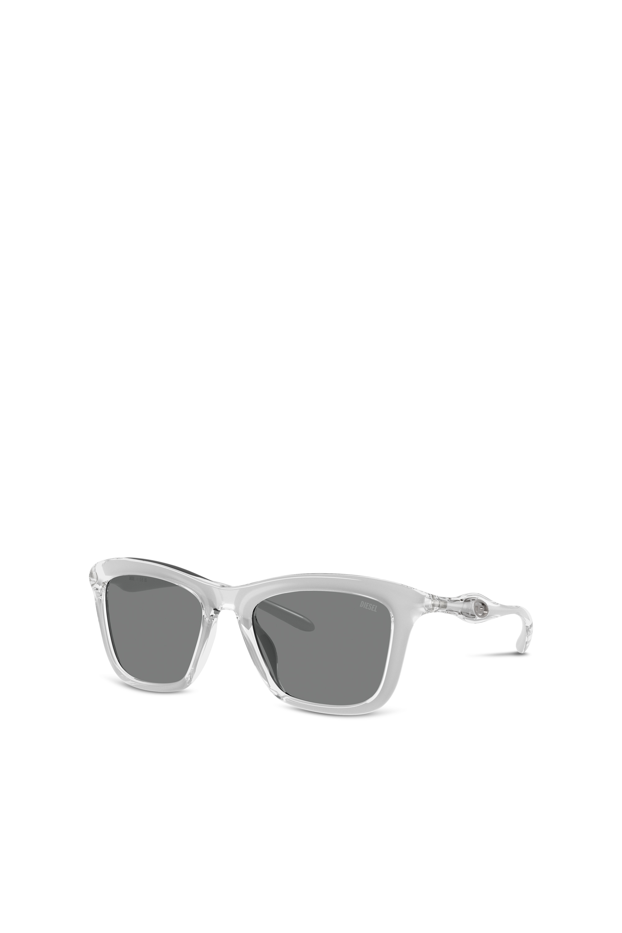 Diesel - 0DL3008U, Unisex's Square sunglasses in グレー - 4
