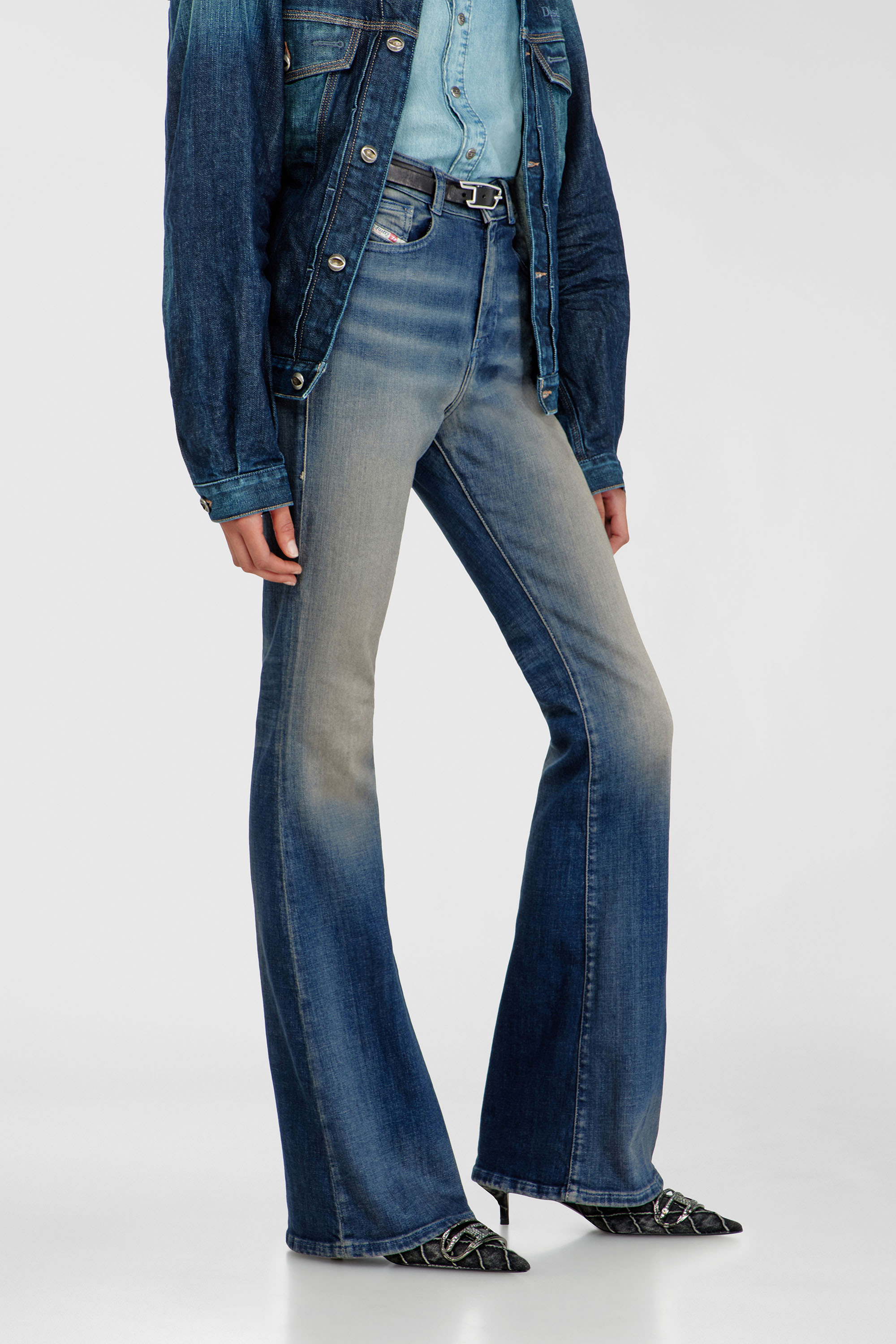 Diesel - Female's Bootcut Jeans 1973 D-Partt 09P67, ダークブルー - 7