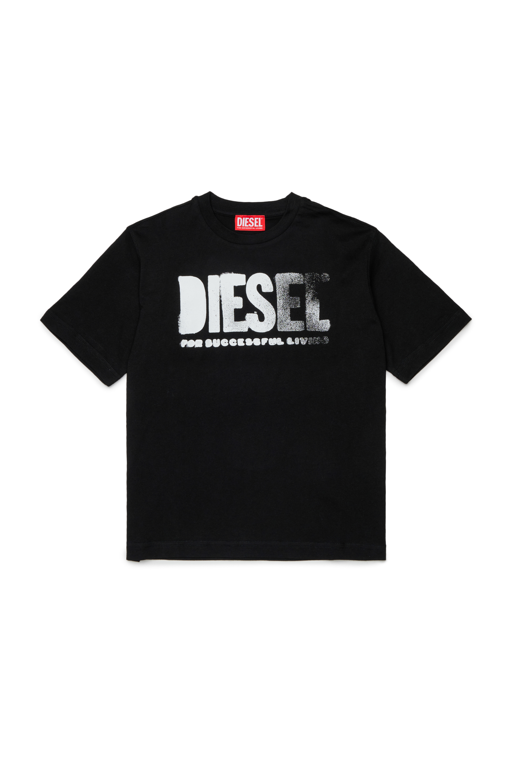 Diesel - THIDE OVER, Male's Tシャツ in ブラック - 1