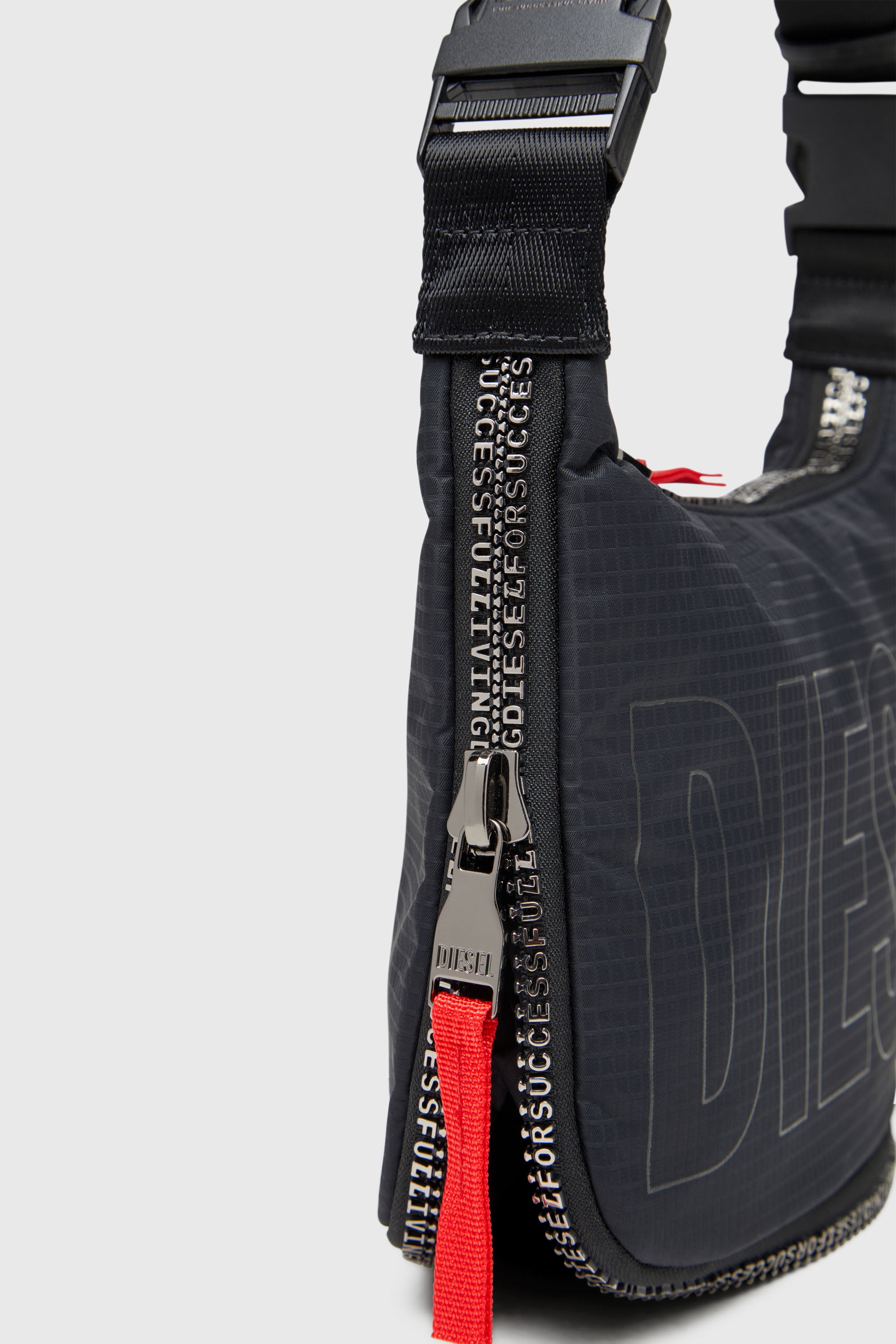 Diesel - ZIP-D CROSSBODY BAG X, Unisex's ショルダーバッグ in ブラック - 6