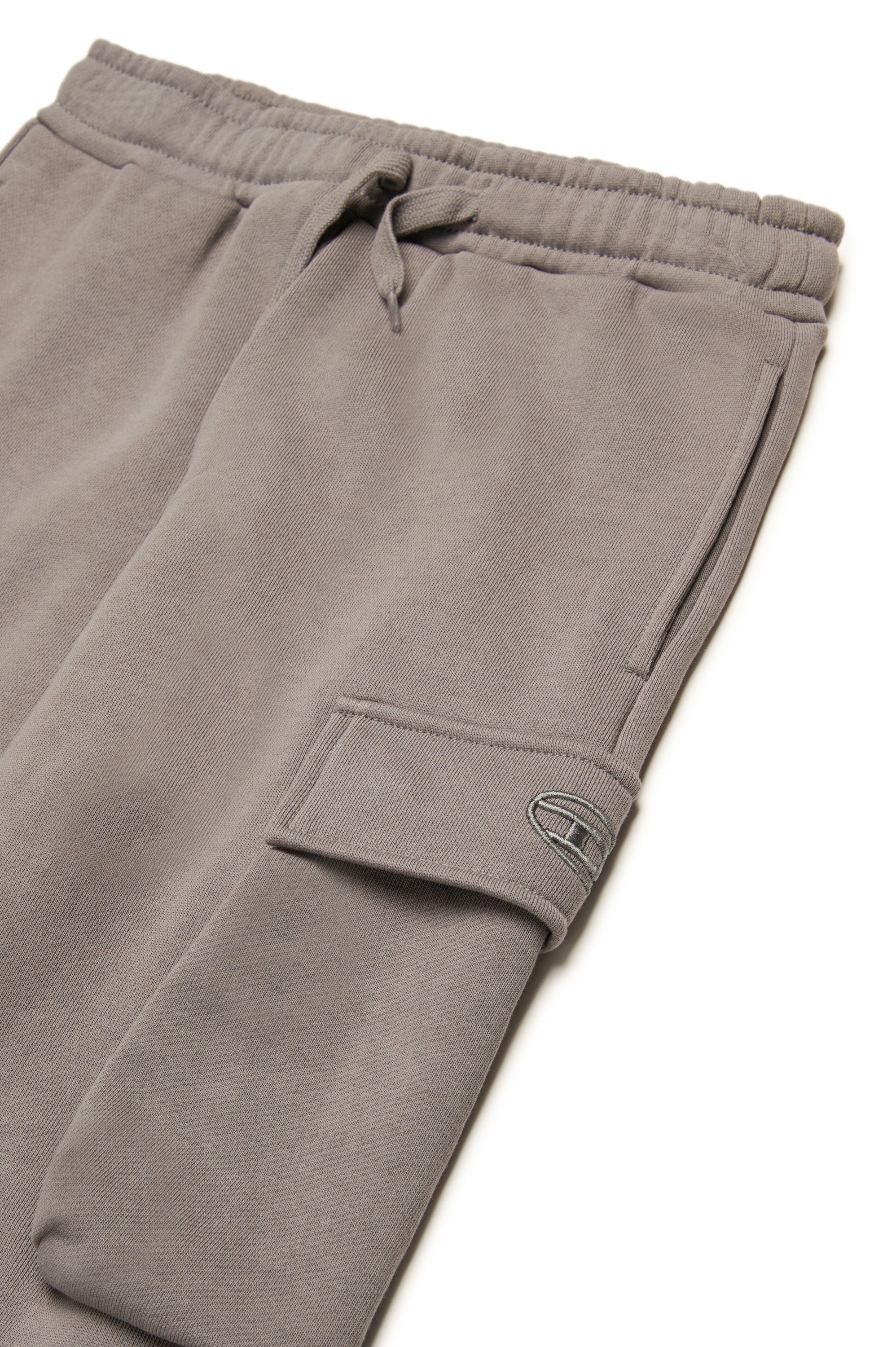 Diesel - PLEKOX, Male's Cargo sweatpants with Oval D embroidery in グレー - 3
