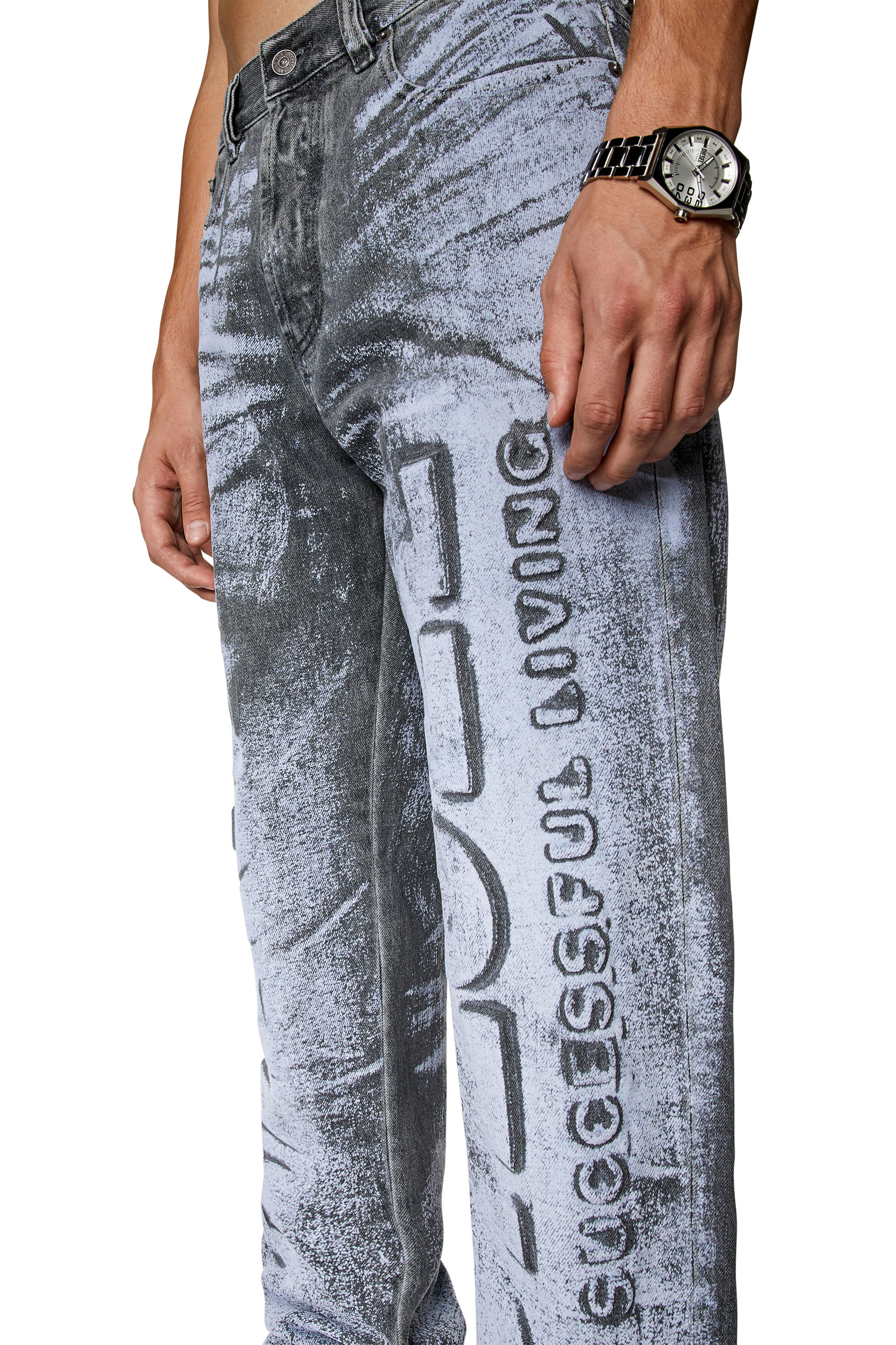 Diesel - Straight Jeans 2010 D-Macs 007T5, グレー - Image 3