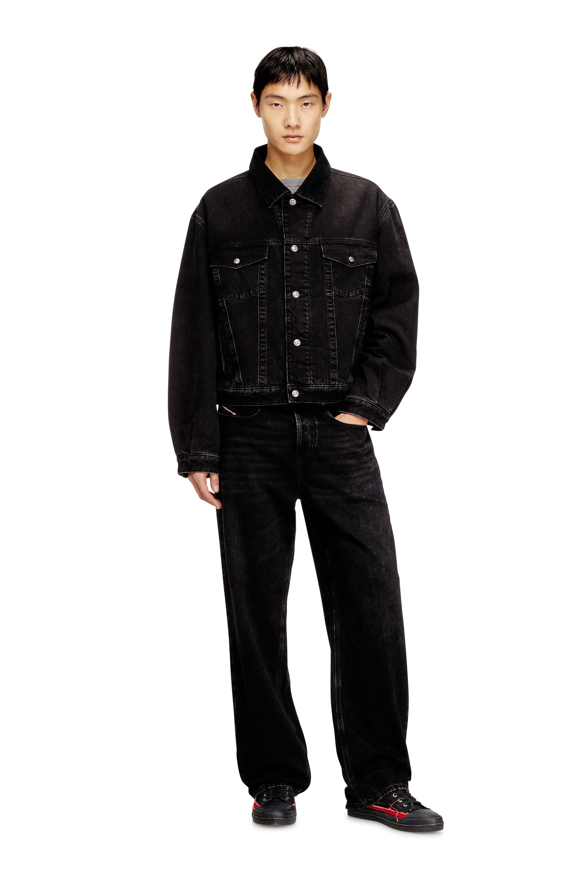Diesel - D-RANGER-T, Unisex's デニムジャケット in ブラック - 4