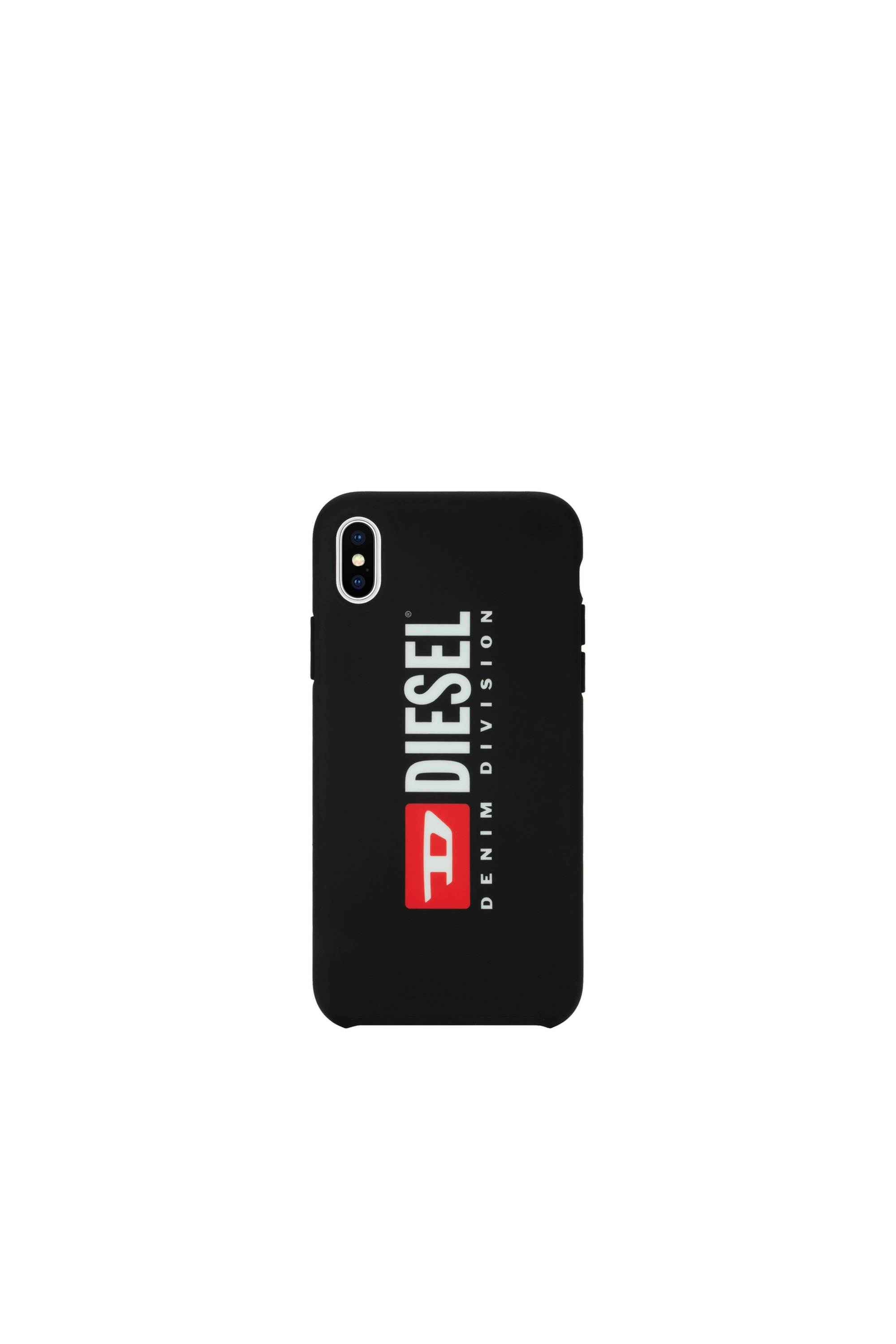 Diesel - DIESEL PRINTED CO-MOLD CASE FOR IPHONE XS MAX, Unisex's Soft touch logo black case, iPhone XS MaX in ブラック/ホワイト - 2