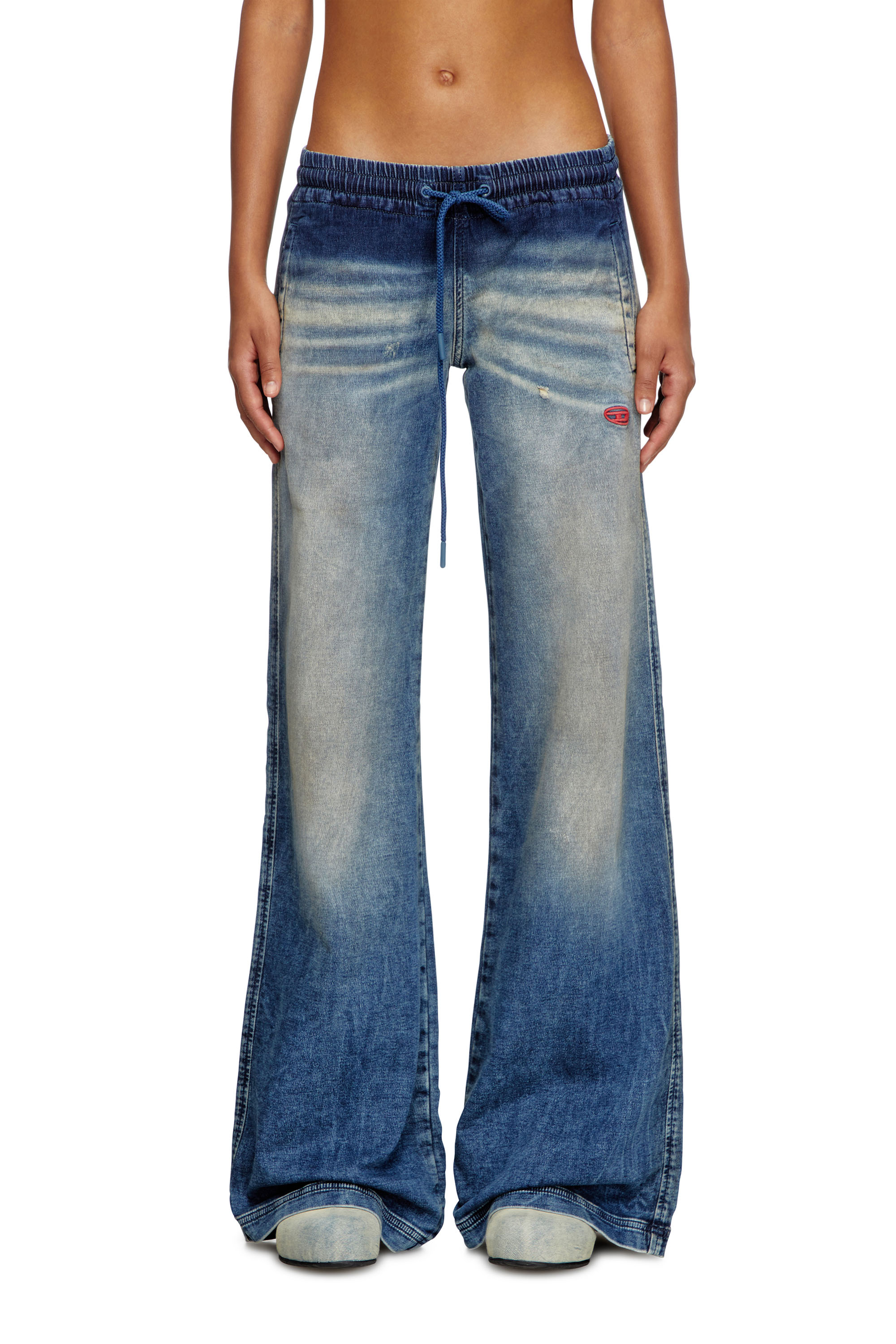 Diesel - Female's Relaxed 2078 D-Ainty Joggjeans® 068PQ, ミディアムブルー - 3