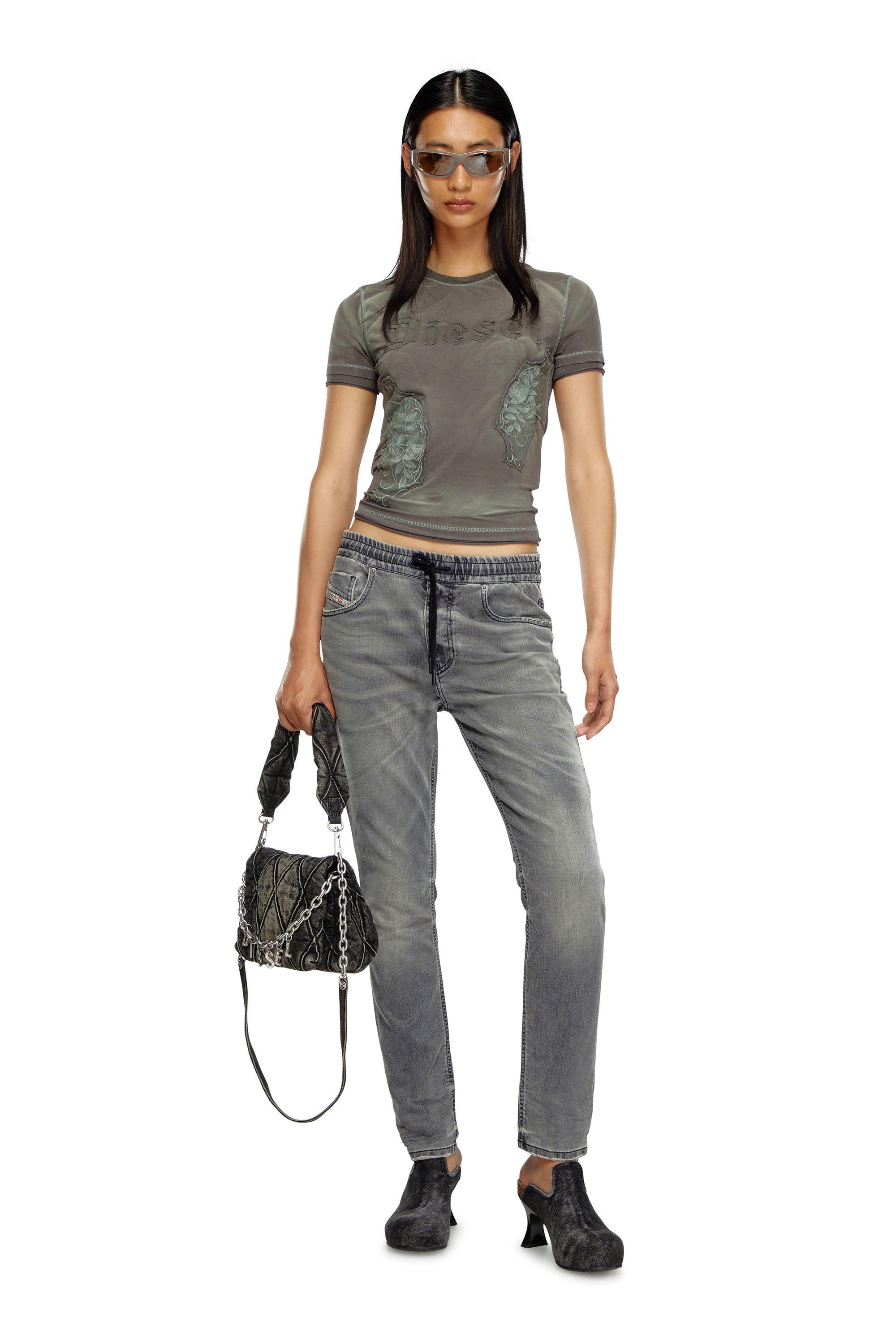 Diesel - Female's Regular 2031 D-Krailey Joggjeans® 068LT, ダークグレー - 1