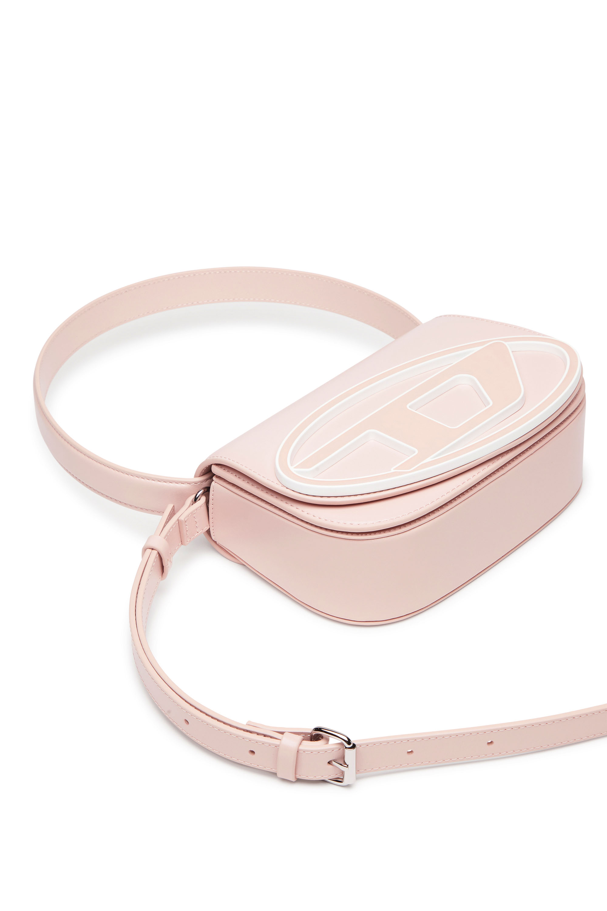 Diesel - 1DR, Female's 1DR-Iconic shoulder bag in pastel leather in ピンク / ホワイト - 5