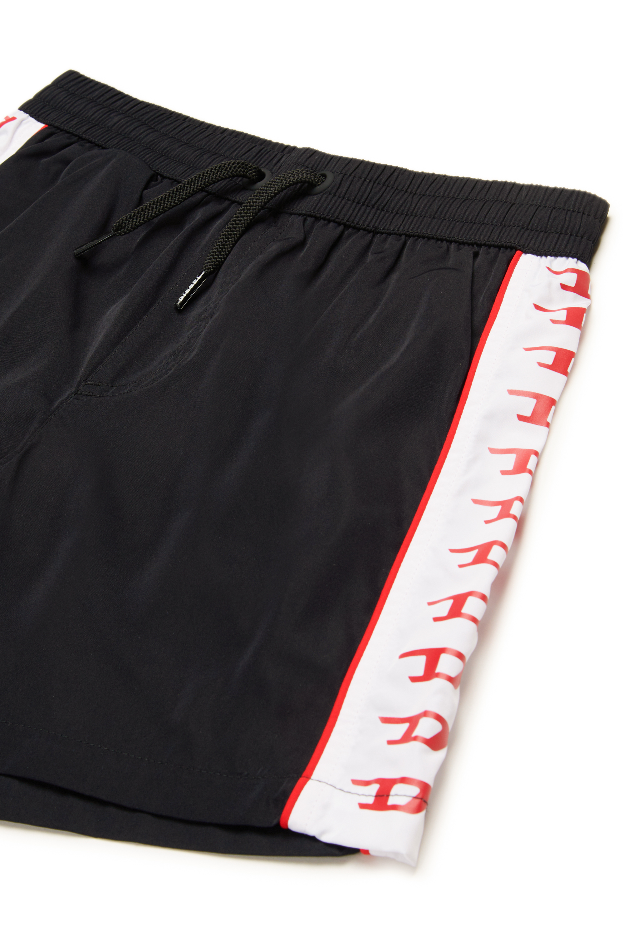 Diesel - MIPRES, Male's Swim shorts with contrast logo bands in ブラック - 3