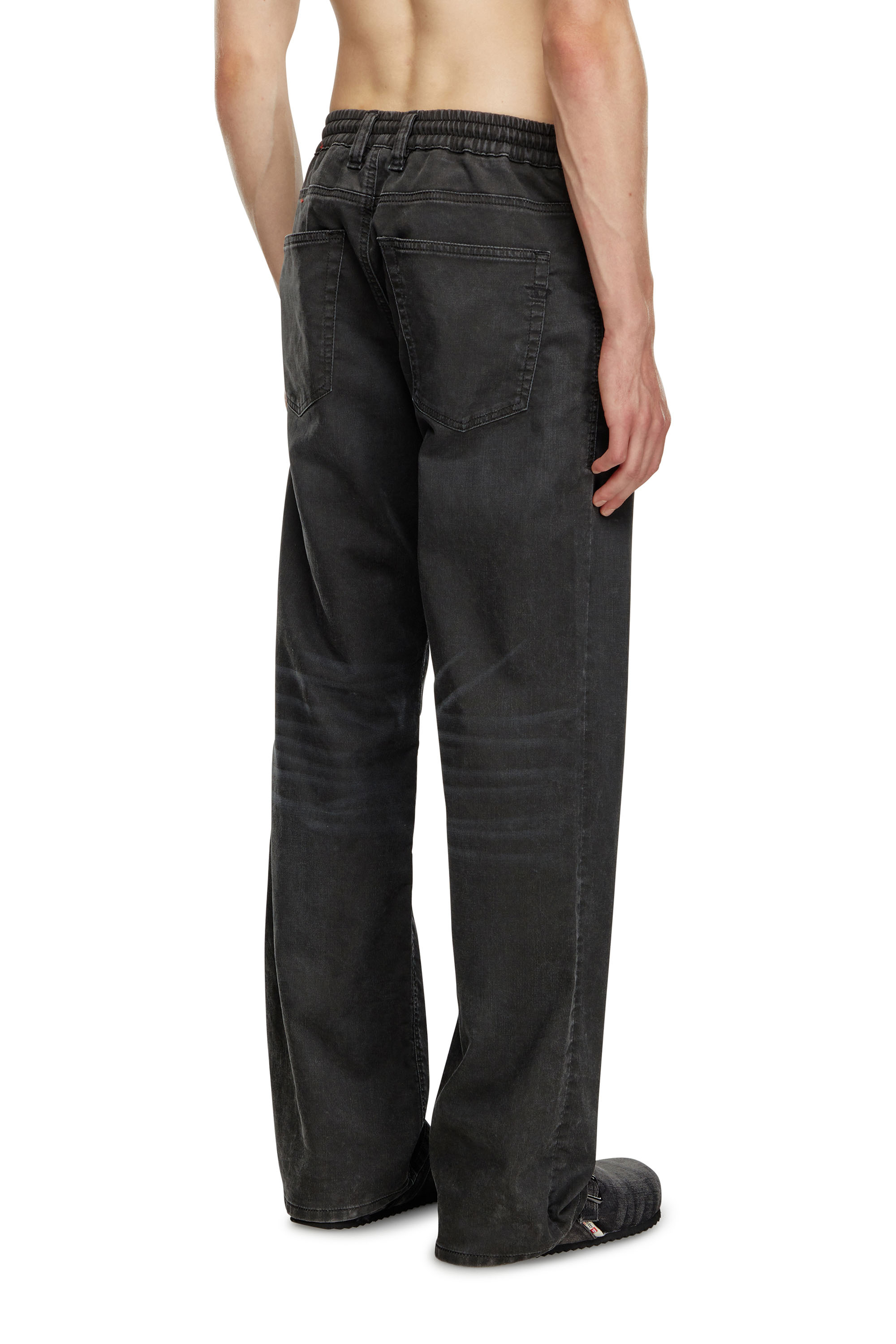 Diesel - Male's Relaxed 2080 D-Reel Joggjeans® 09J75, ブラック/ダークグレー - 4