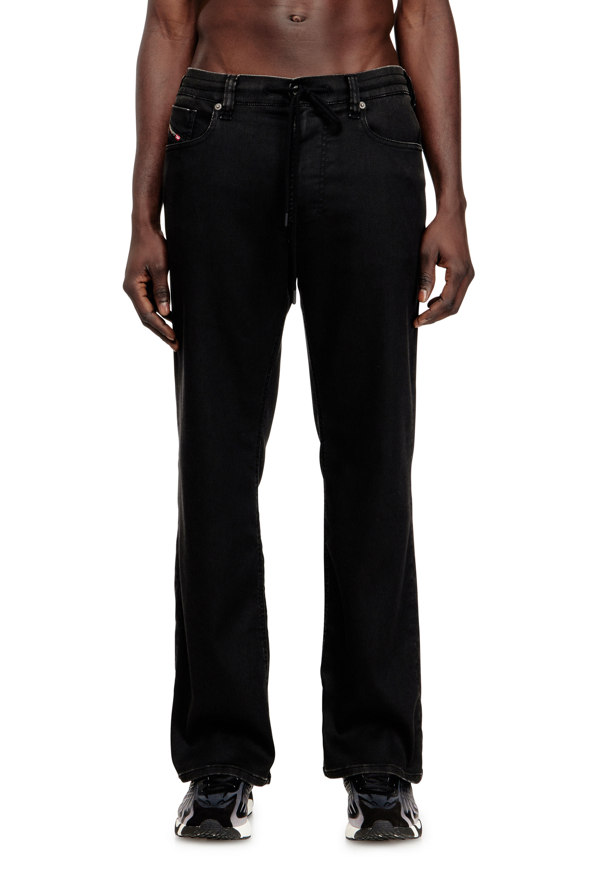 Diesel - Male's Relaxed 2080 D-Reel Joggjeans&reg; 09N90, ブラック/ダークグレー - 3