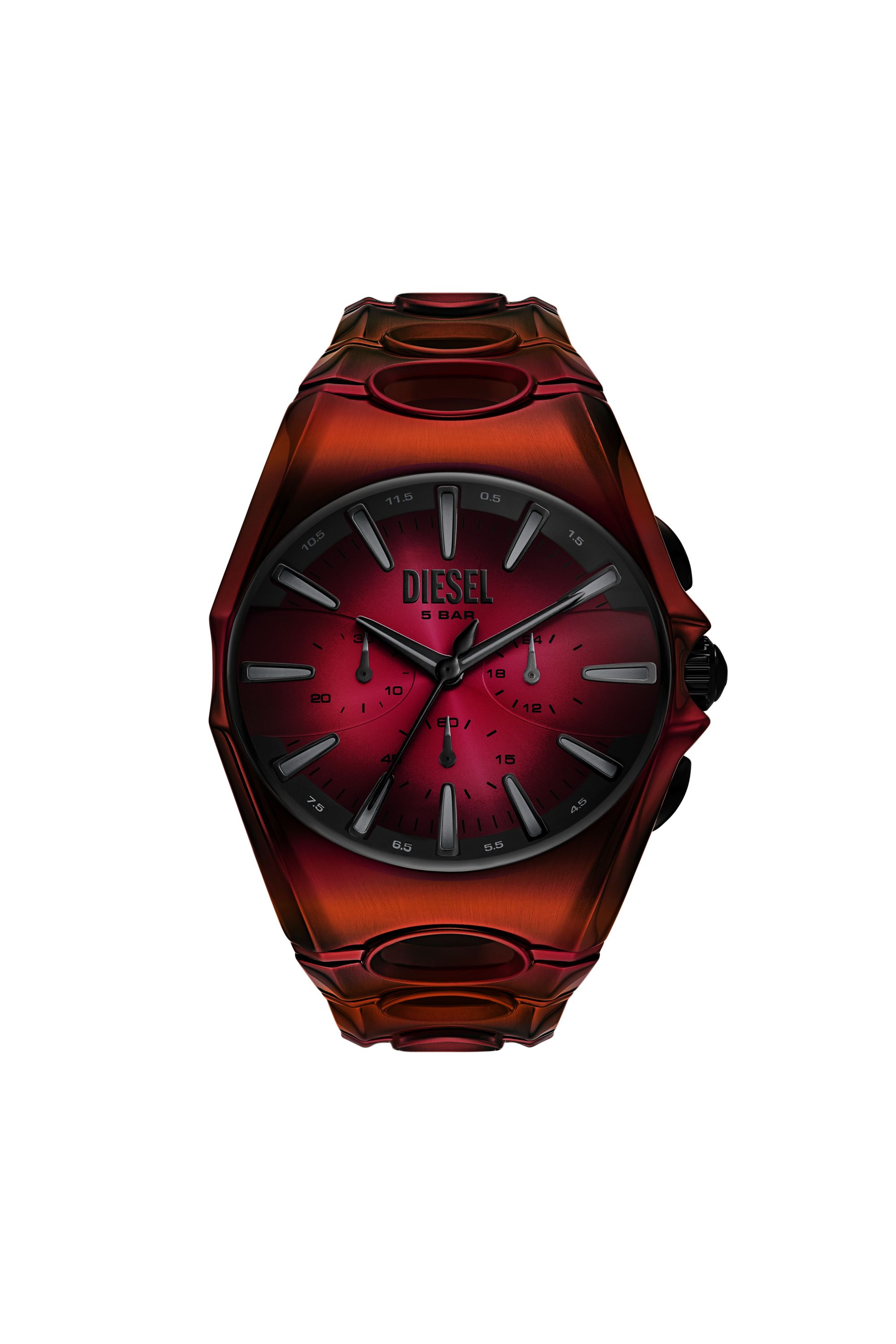 Diesel - DZ4693 WATCH, Male's D-Curve red stainless steel watch in レッド - 1