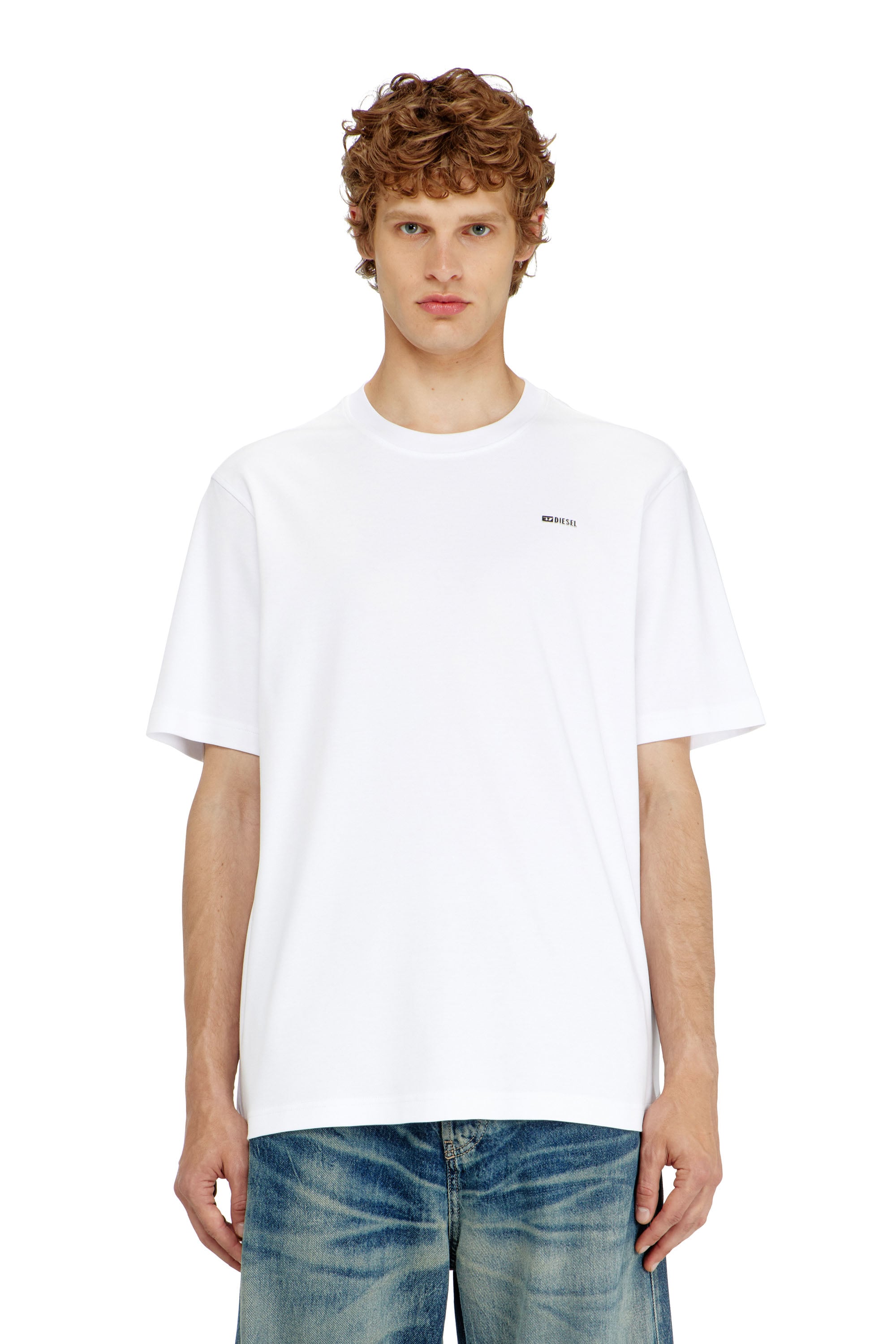 Diesel - T-ADJUST-MET, Male's Tシャツ in ホワイト - 1